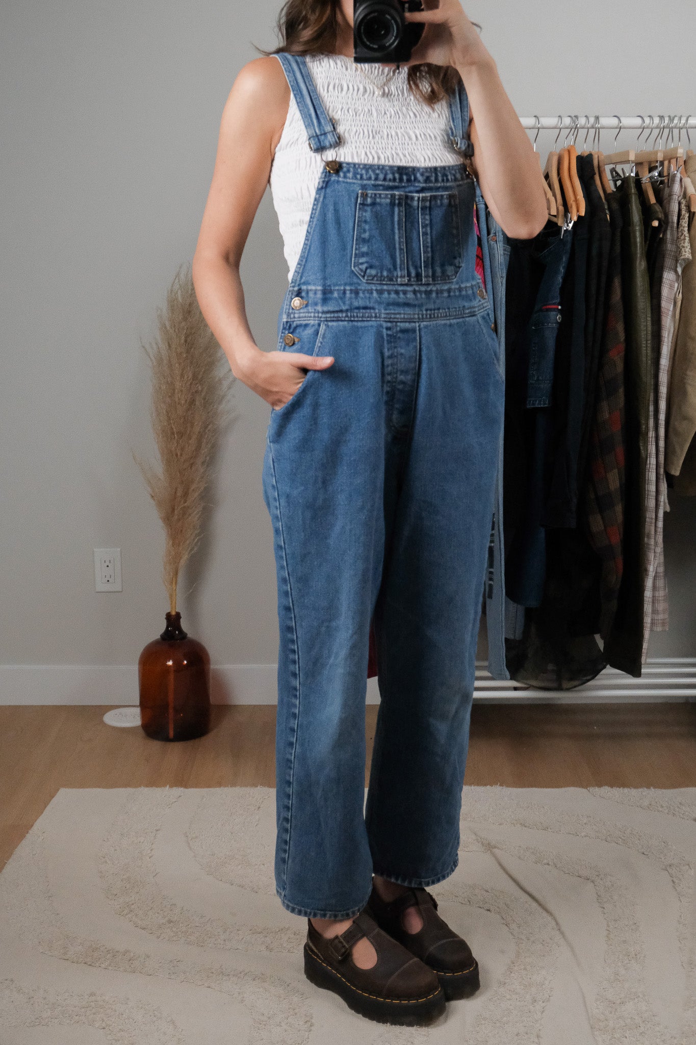 Vintage x Denim Overalls (XS/S)