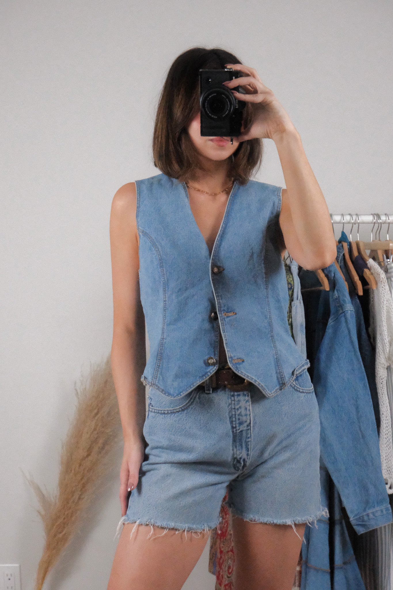 Vintage x Cotton Denim Vest (M)