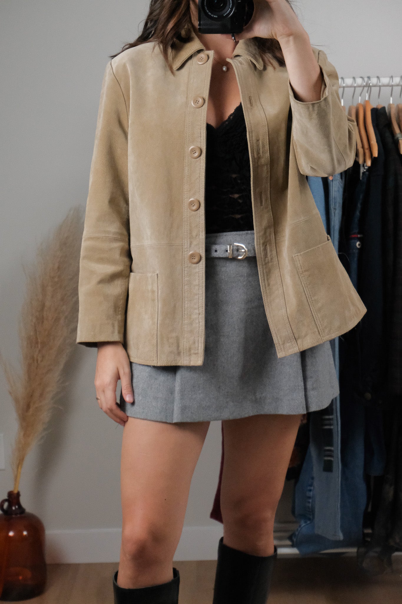 Vintage x Suede Jacket (S-M)