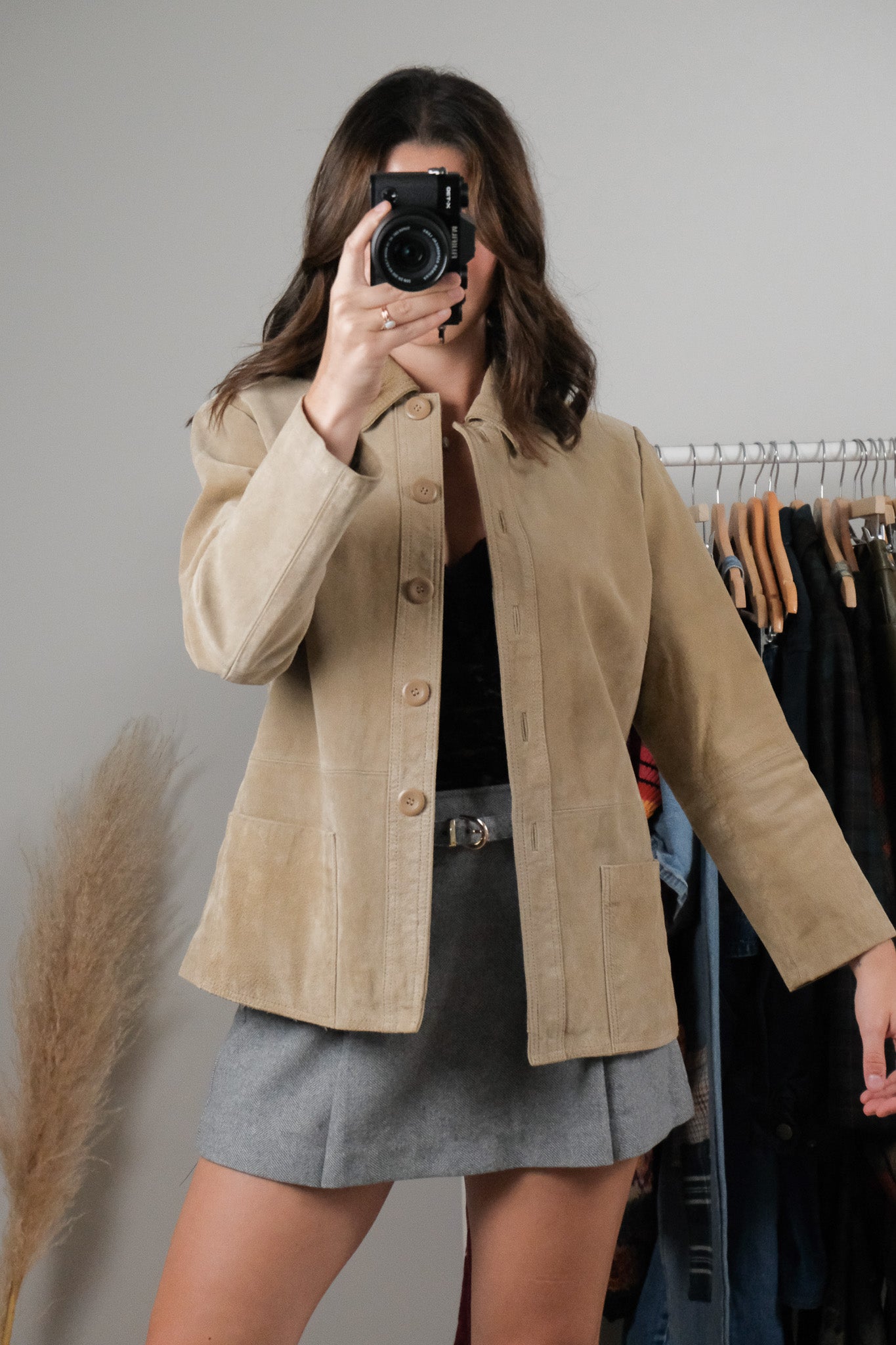 Vintage x Suede Jacket (S-M)