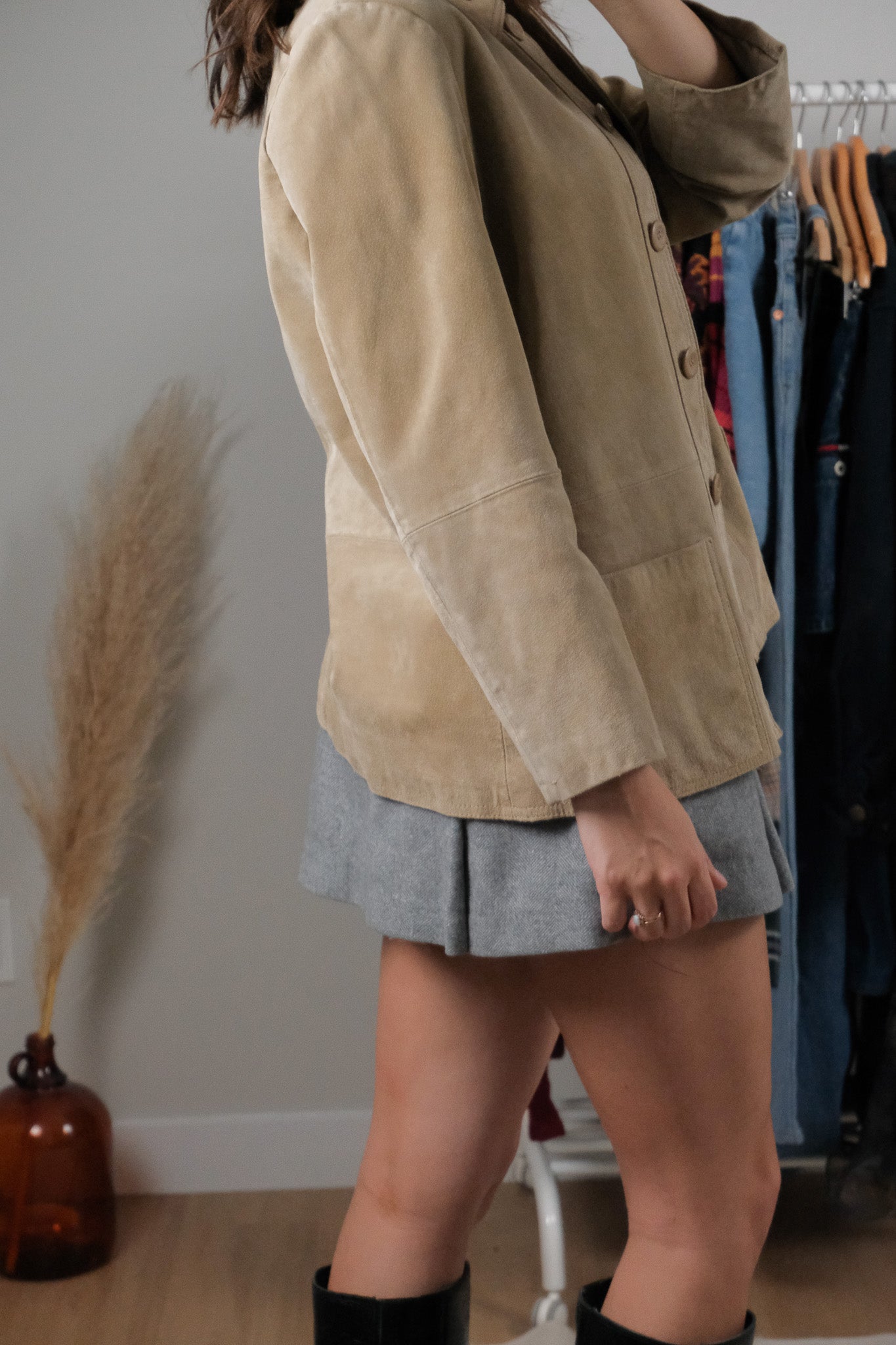 Vintage x Suede Jacket (S-M)