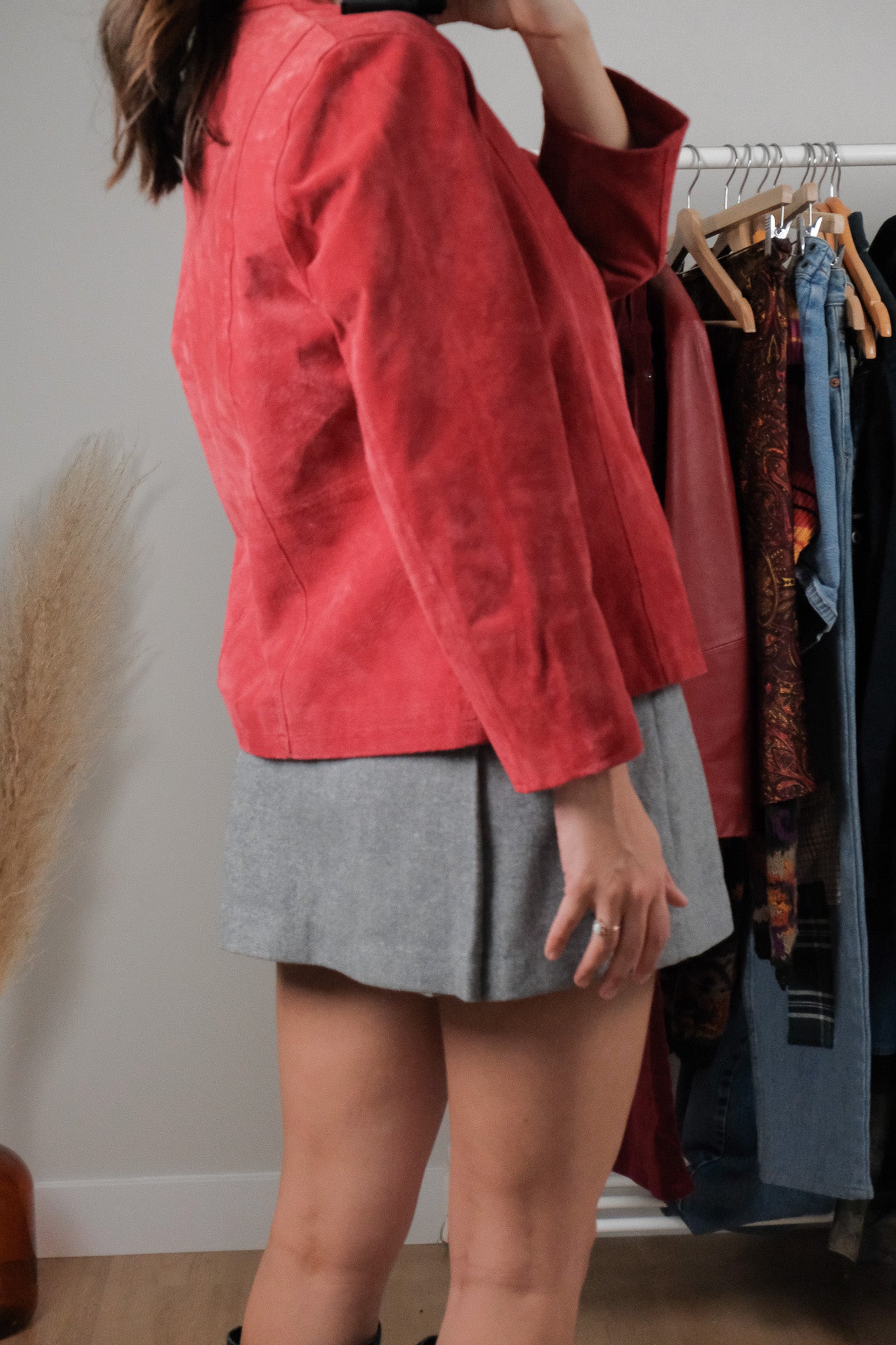 Vintage x Suede Collared Jacket (M)