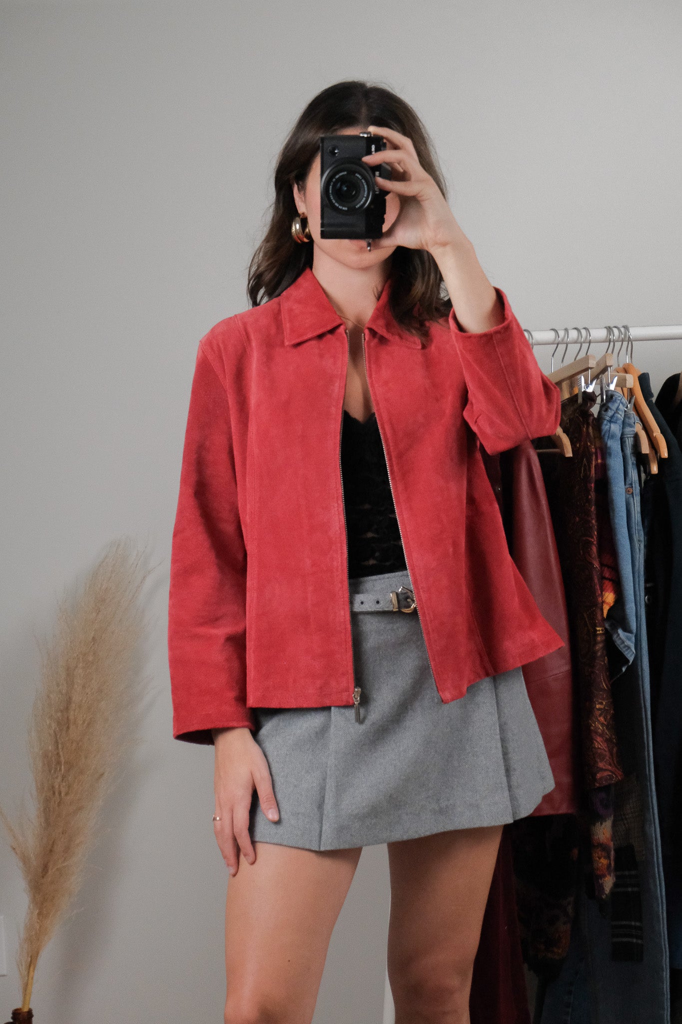 Vintage x Suede Collared Jacket (M)