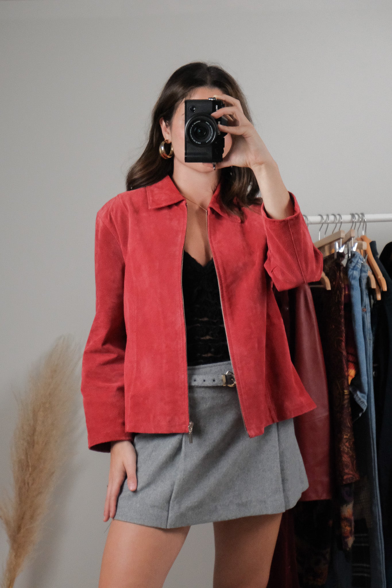 Vintage x Suede Collared Jacket (M)