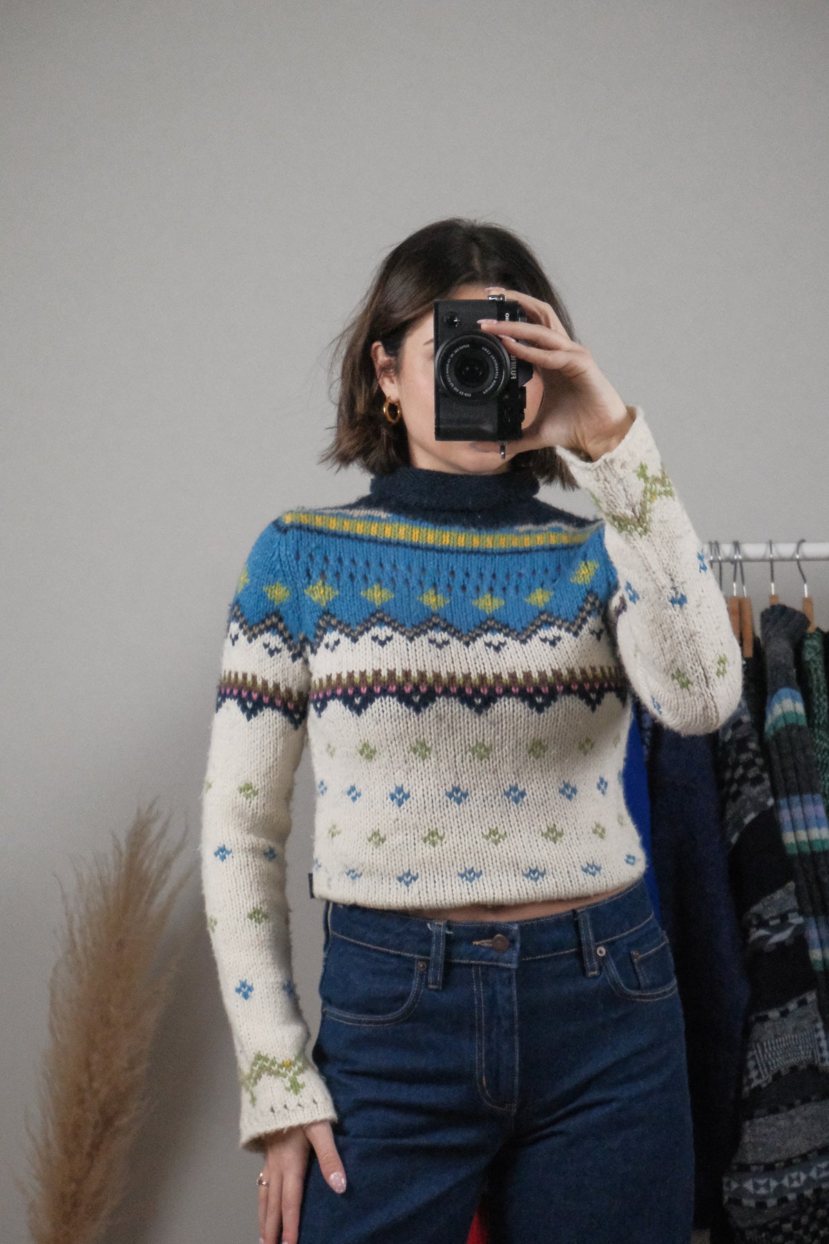 Vintage x Abercrombie & Fitch x Wool Blend Pattern Knit (XS)