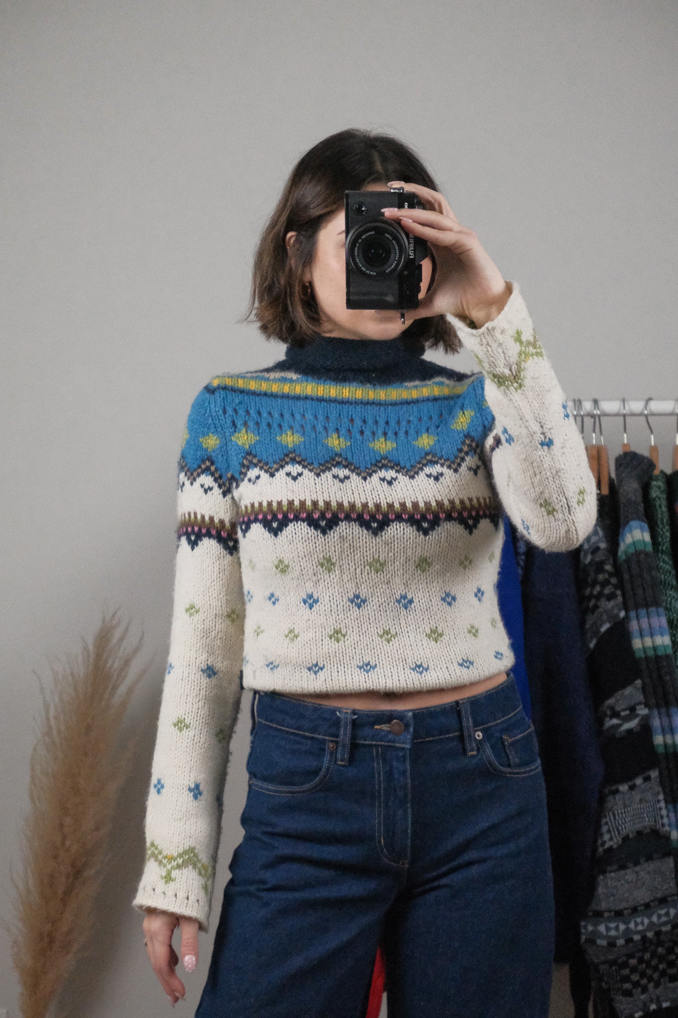 Vintage x Abercrombie & Fitch x Wool Blend Pattern Knit (XS)