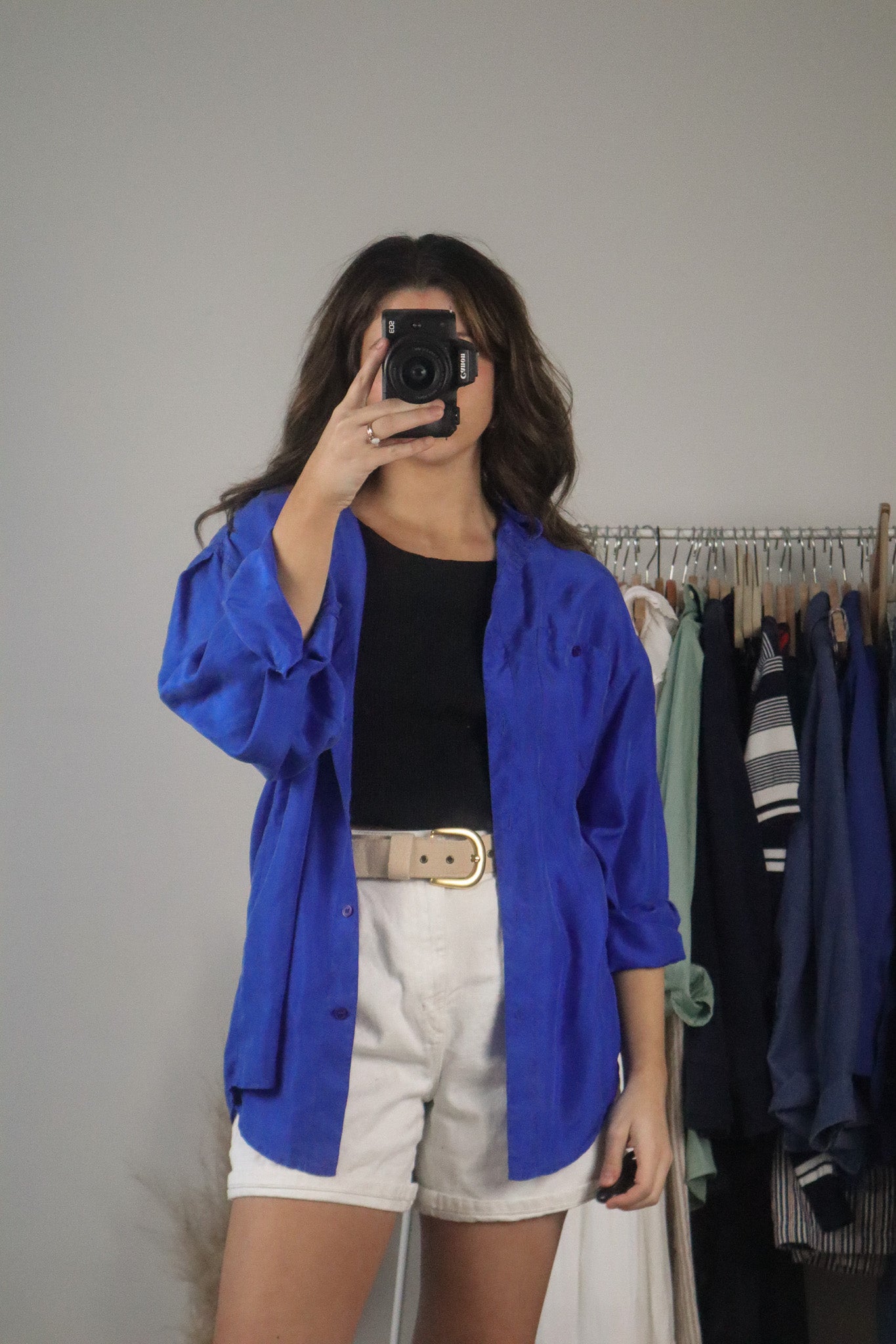 Vintage x Silk Button Up (M)