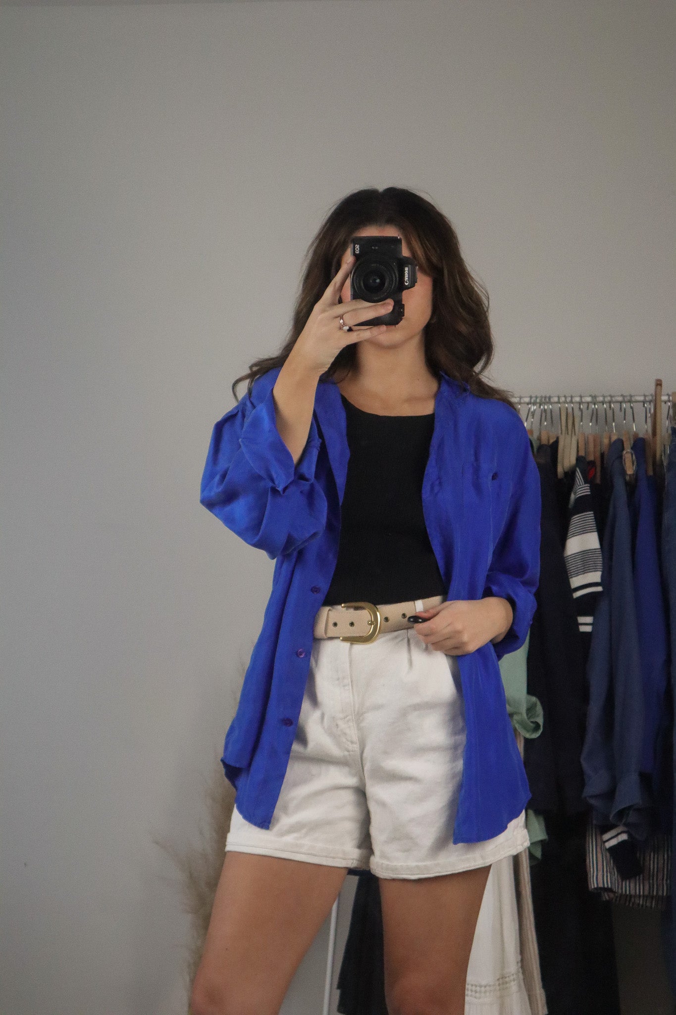 Vintage x Silk Button Up (M)