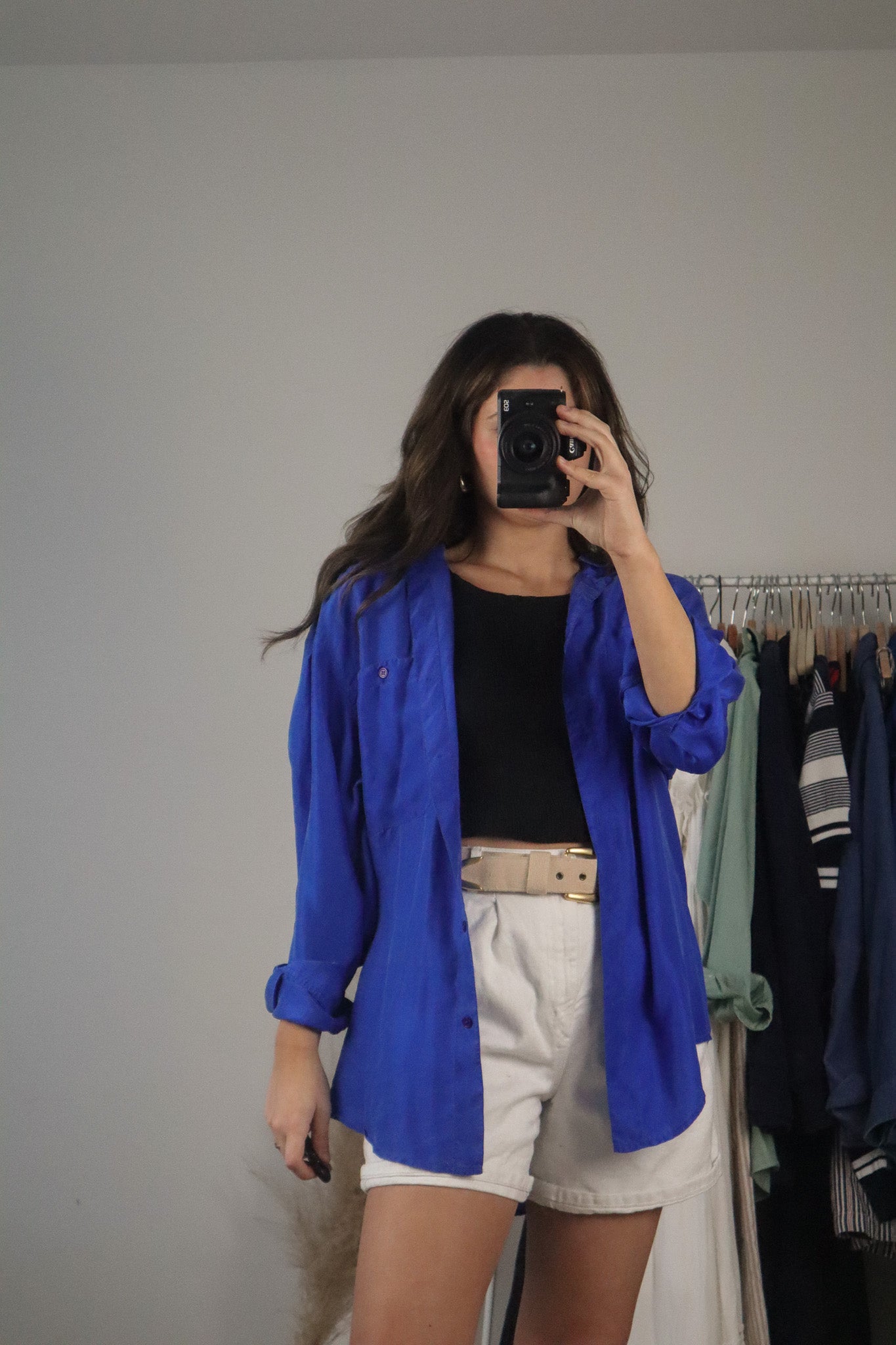 Vintage x Silk Button Up (M)