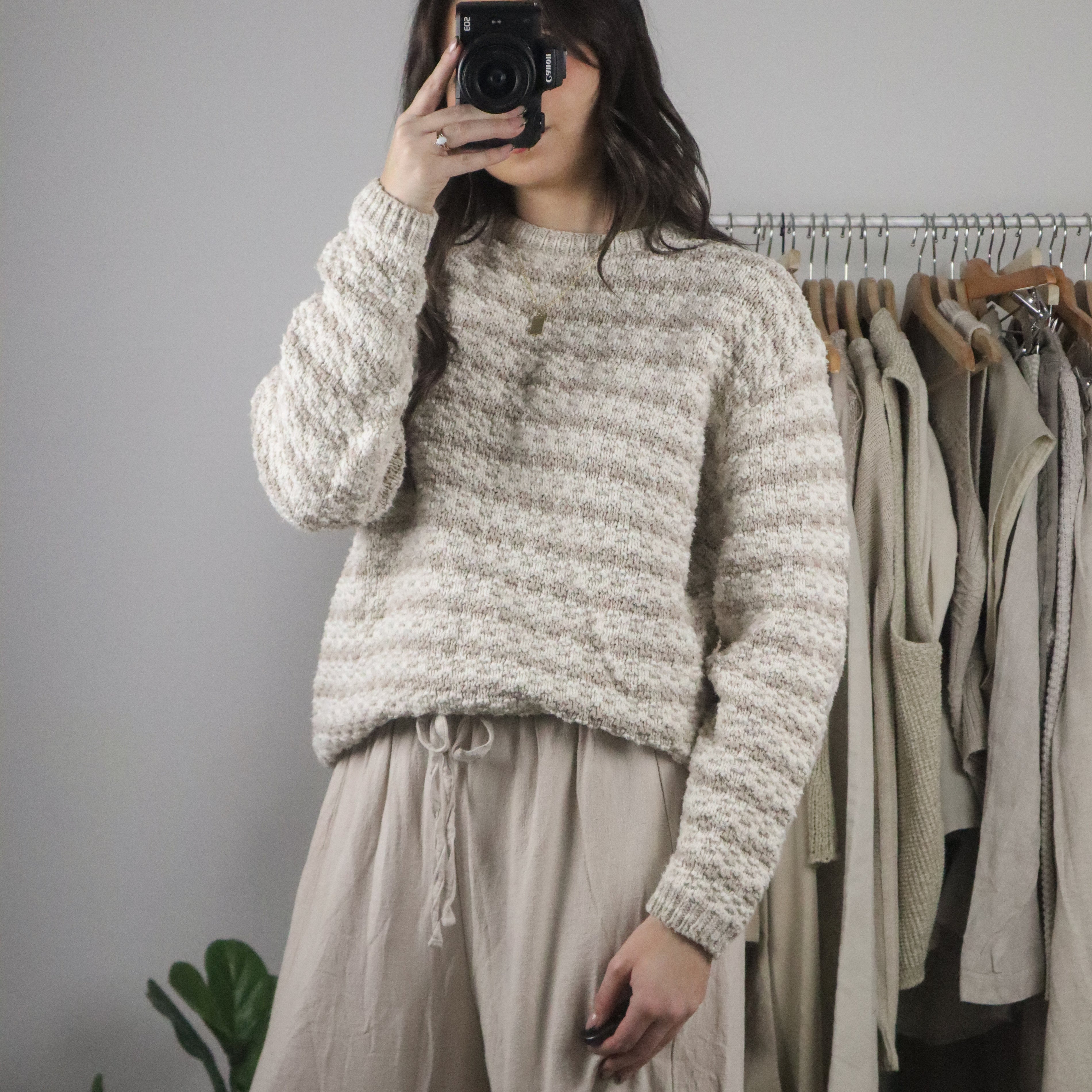Made in USA x Patterned Sweater (M)