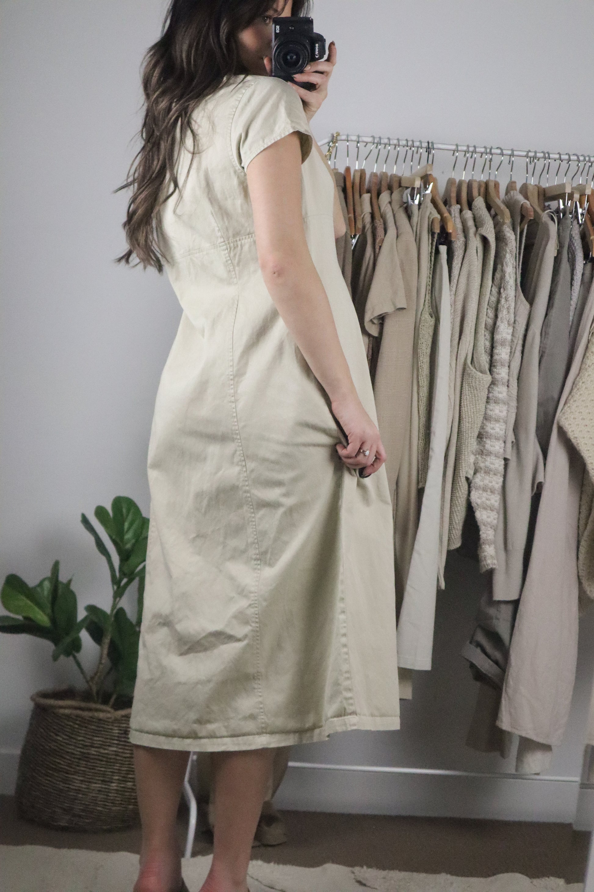 Vintage x Maxi Button Down Dress (8/10)