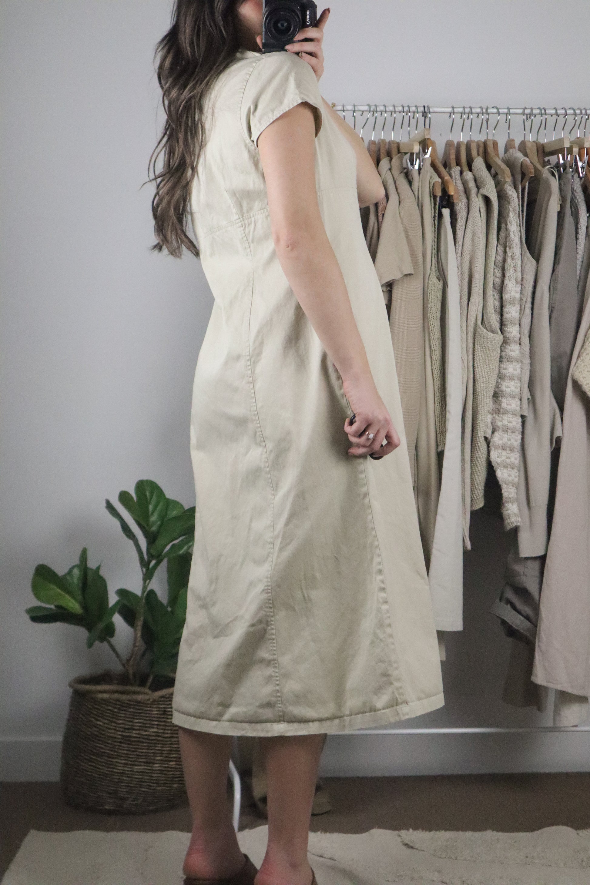 Vintage x Maxi Button Down Dress (8/10)