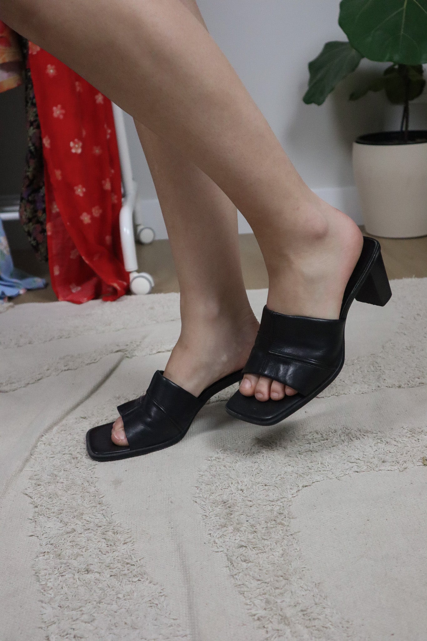 Vintage x Leather Patchwork Heels (8)