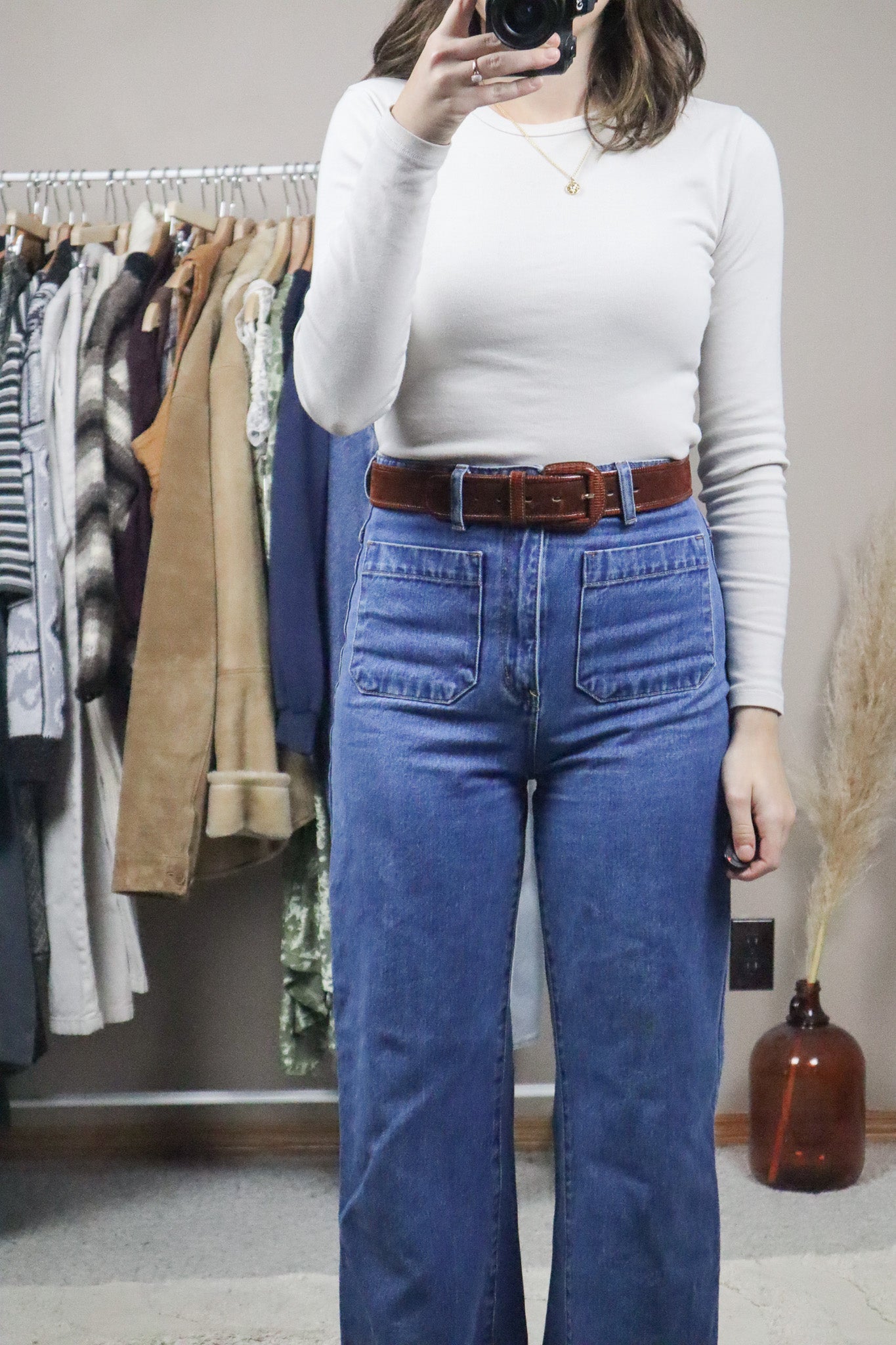 Made in Italy x Vintage x Suede Belt (S)