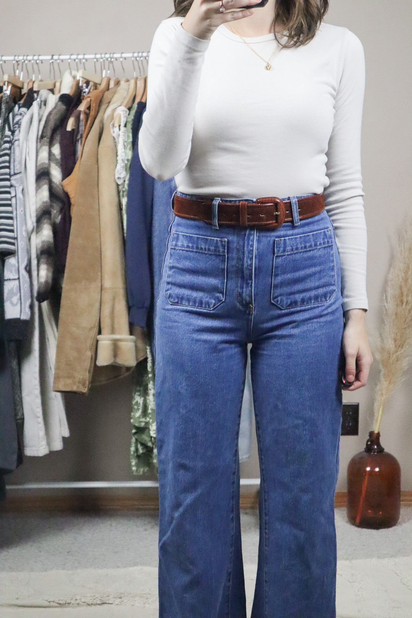 Made in Italy x Vintage x Suede Belt (S)