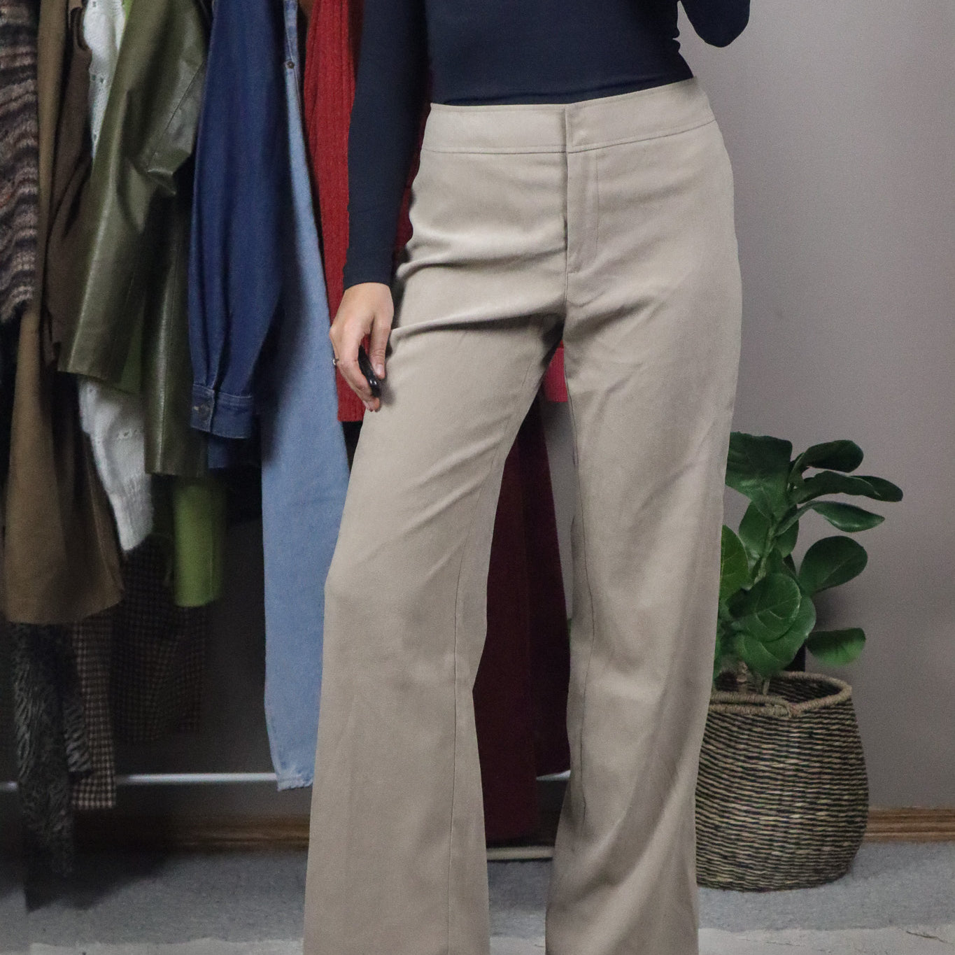 Vintage x Faux Suede Pants (8)