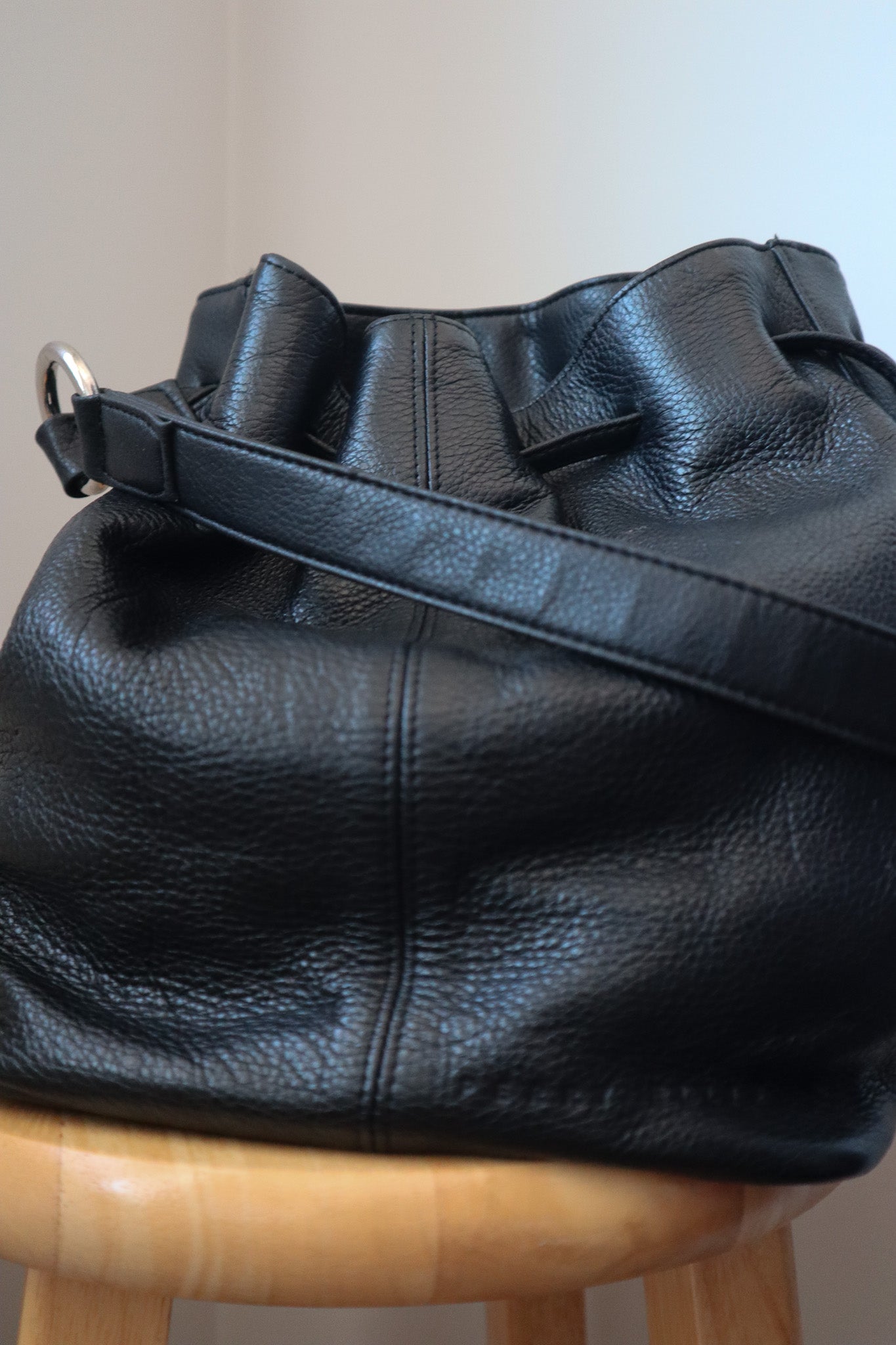 Vintage x Leather Bucket Bag