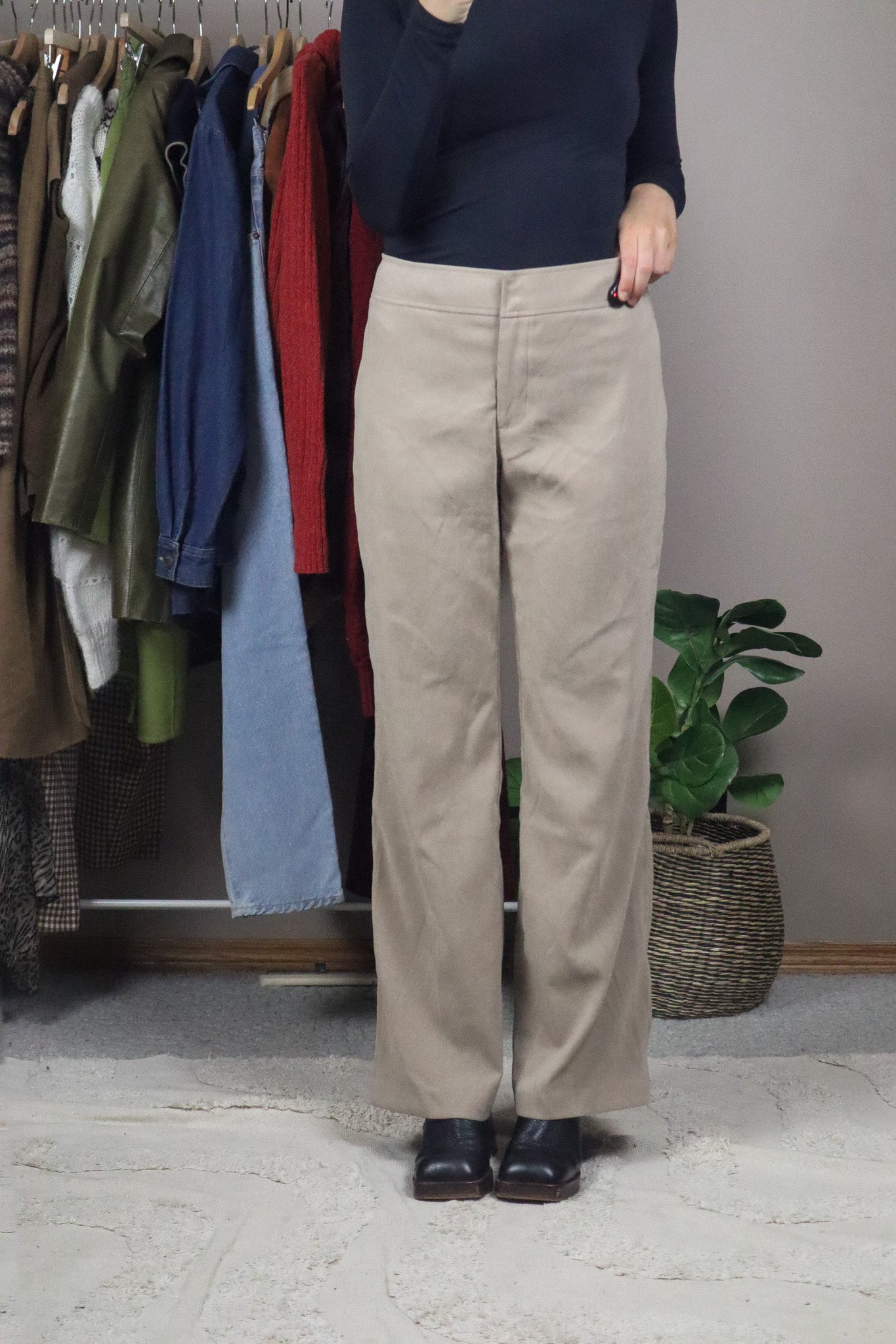 Vintage x Faux Suede Pants (8)