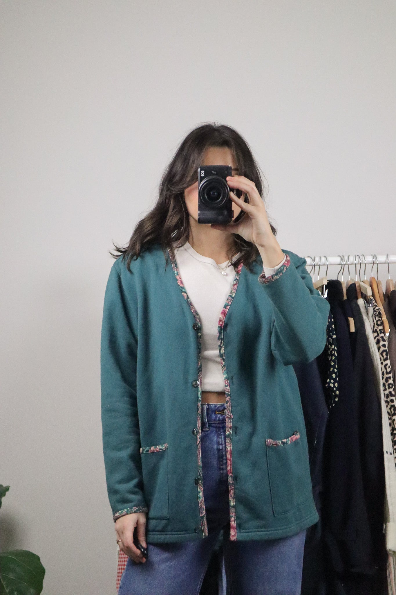 Made in Canada x Vintage x Floral Trim Jacket (M)
