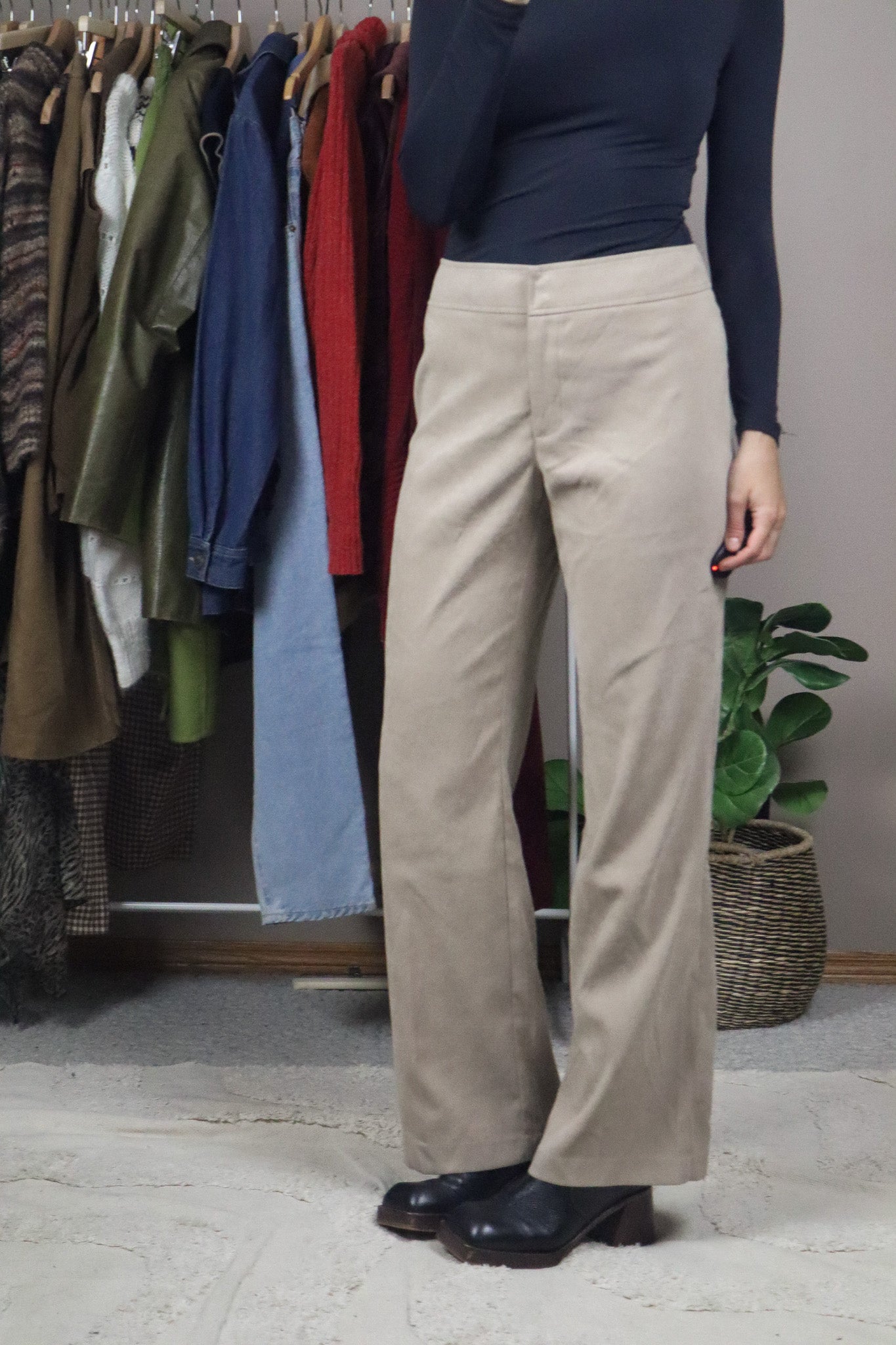 Vintage x Faux Suede Pants (8)