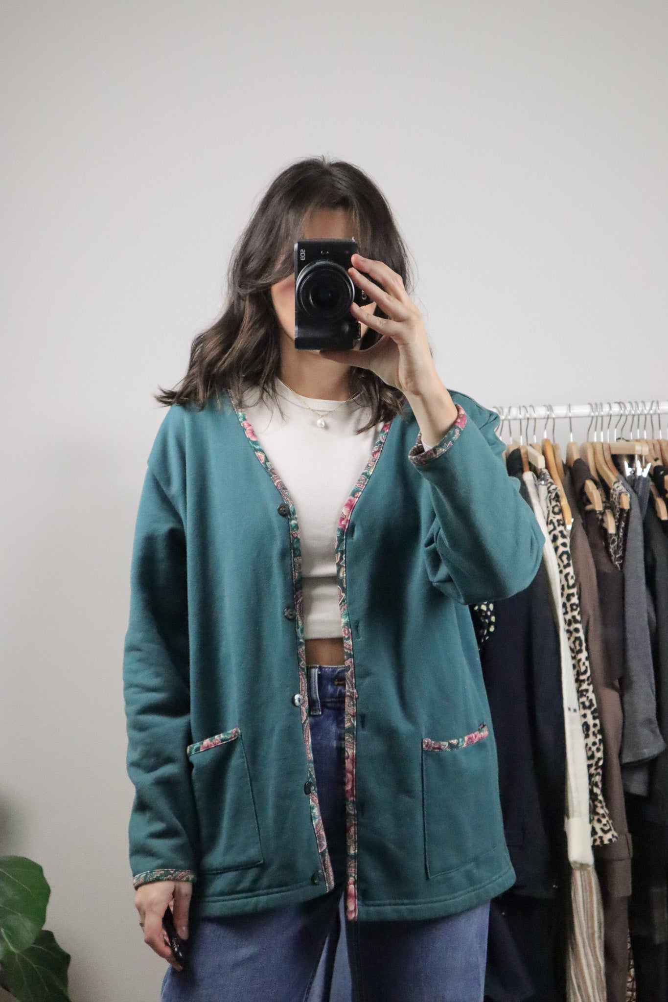 Made in Canada x Vintage x Floral Trim Jacket (M)