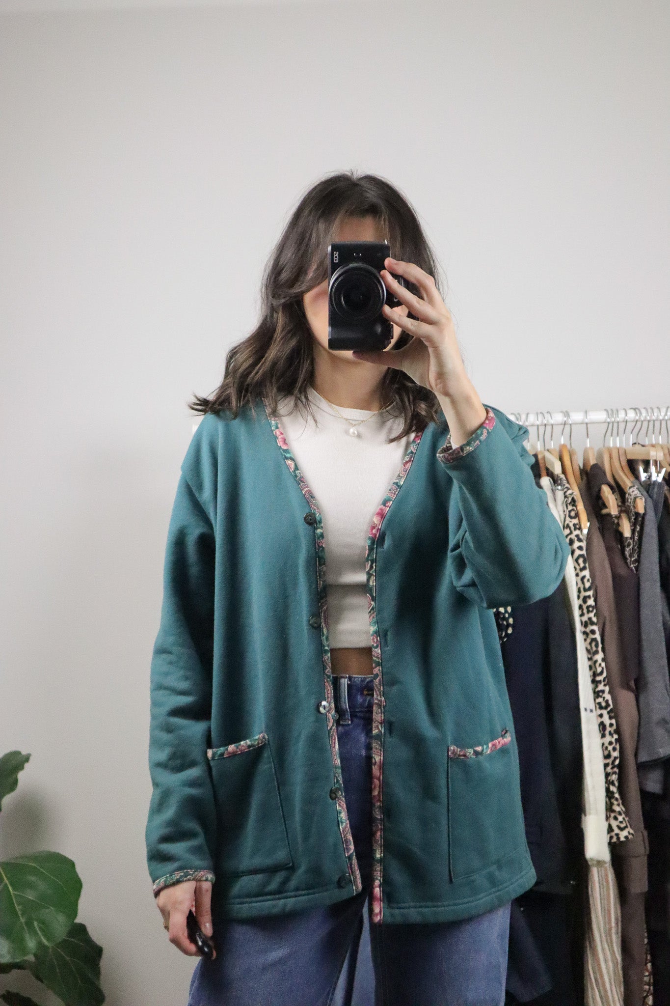 Made in Canada x Vintage x Floral Trim Jacket (M)