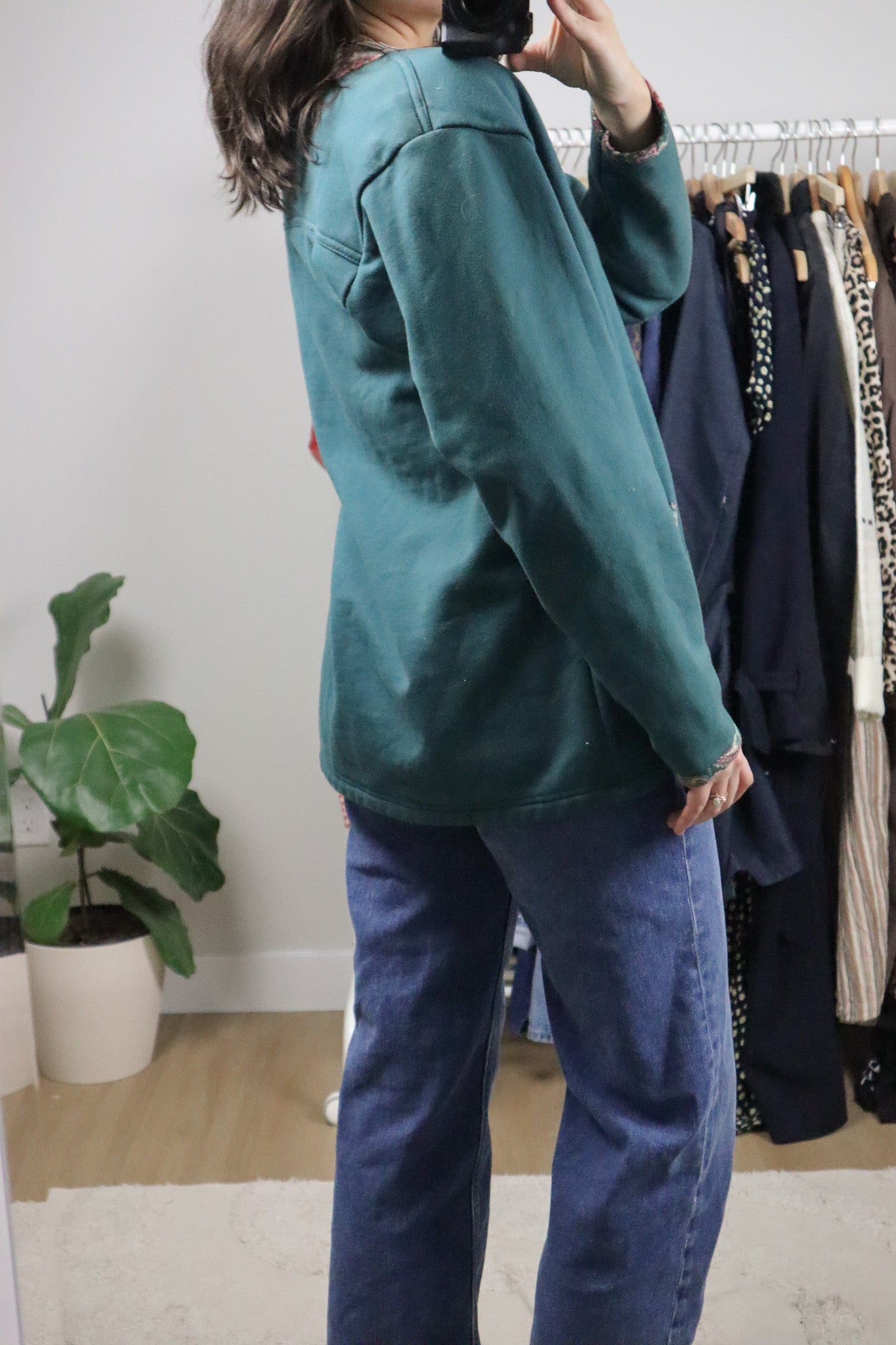 Made in Canada x Vintage x Floral Trim Jacket (M)