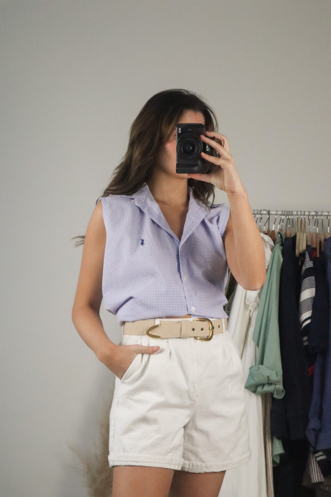 Vintage x Ralph Lauren x Gingham Tank (L)