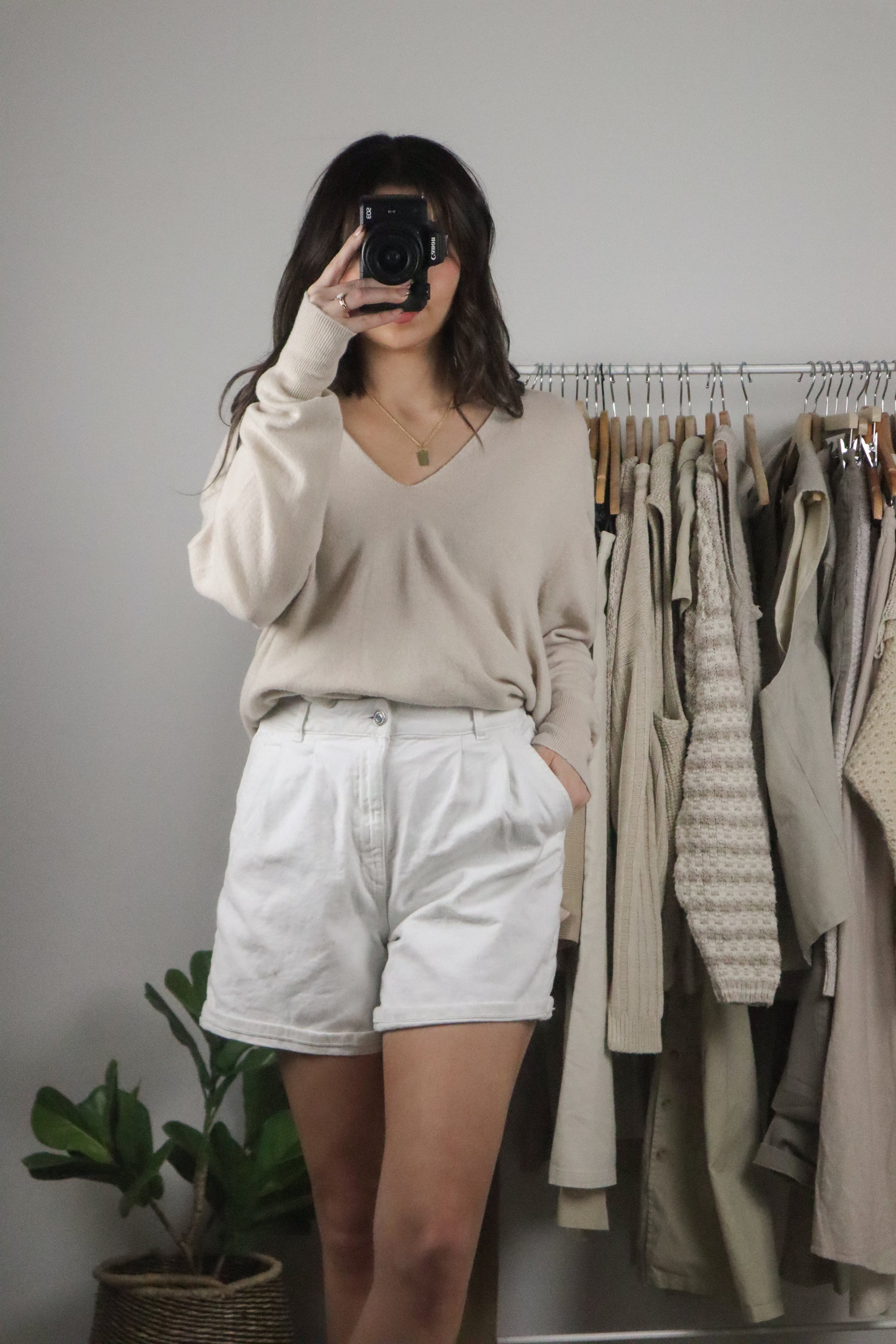 Modern x V-Neck Sweater (M/L)
