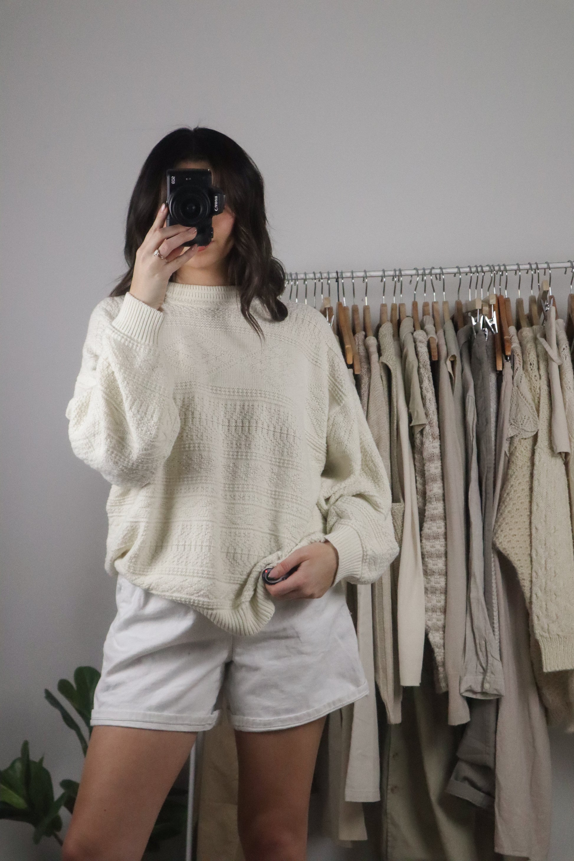 Made in Canada x Vintage x Textured Sweater (M/L)