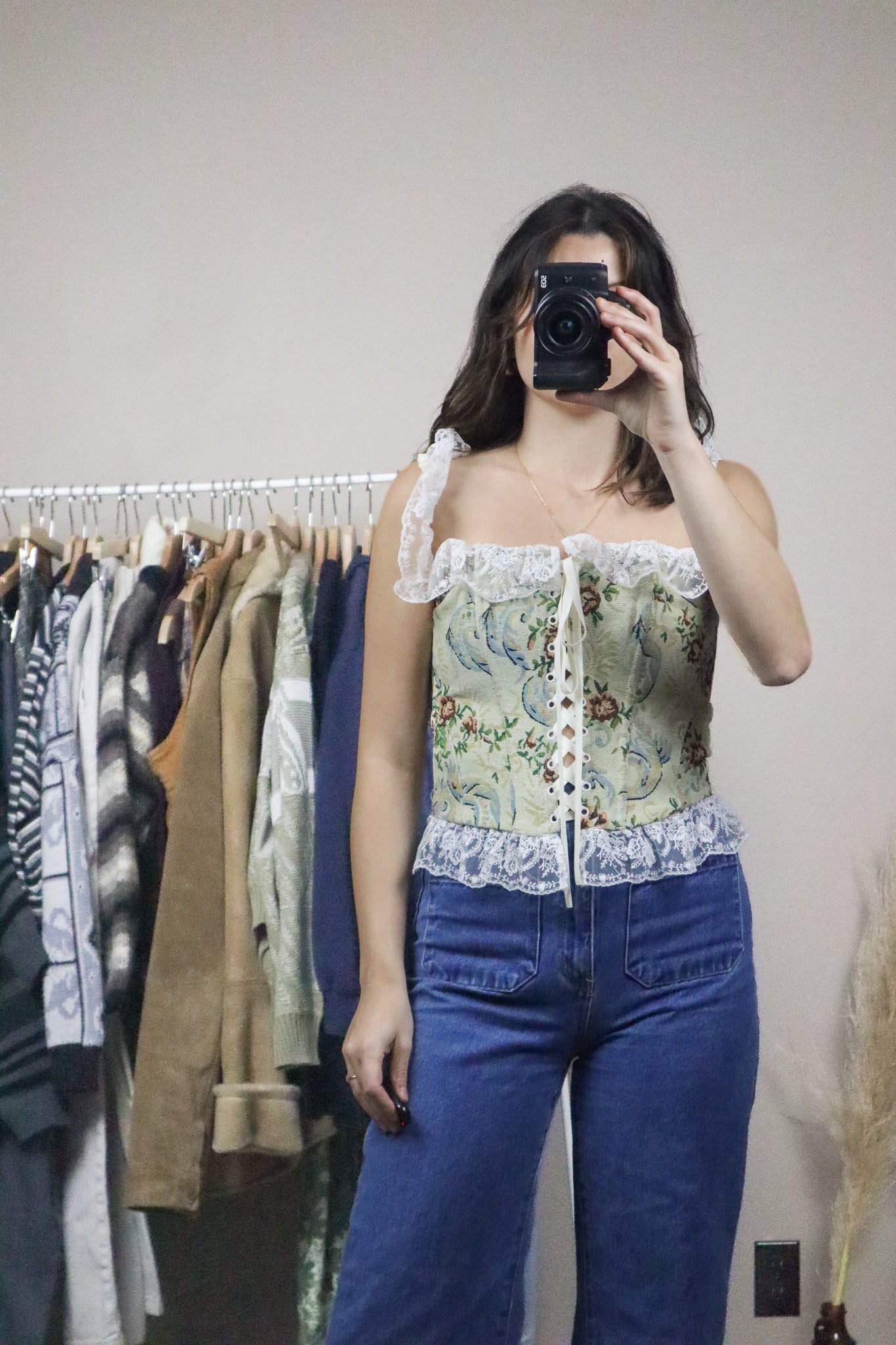 For Love & Lemons x Tapestry Lace Corset (S)