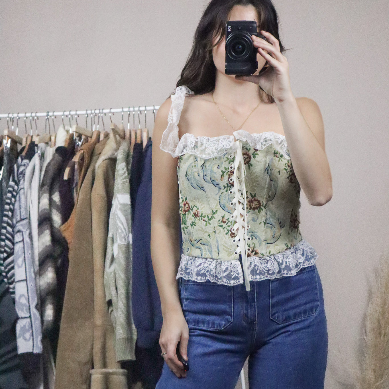 For Love & Lemons x Tapestry Lace Corset (S)