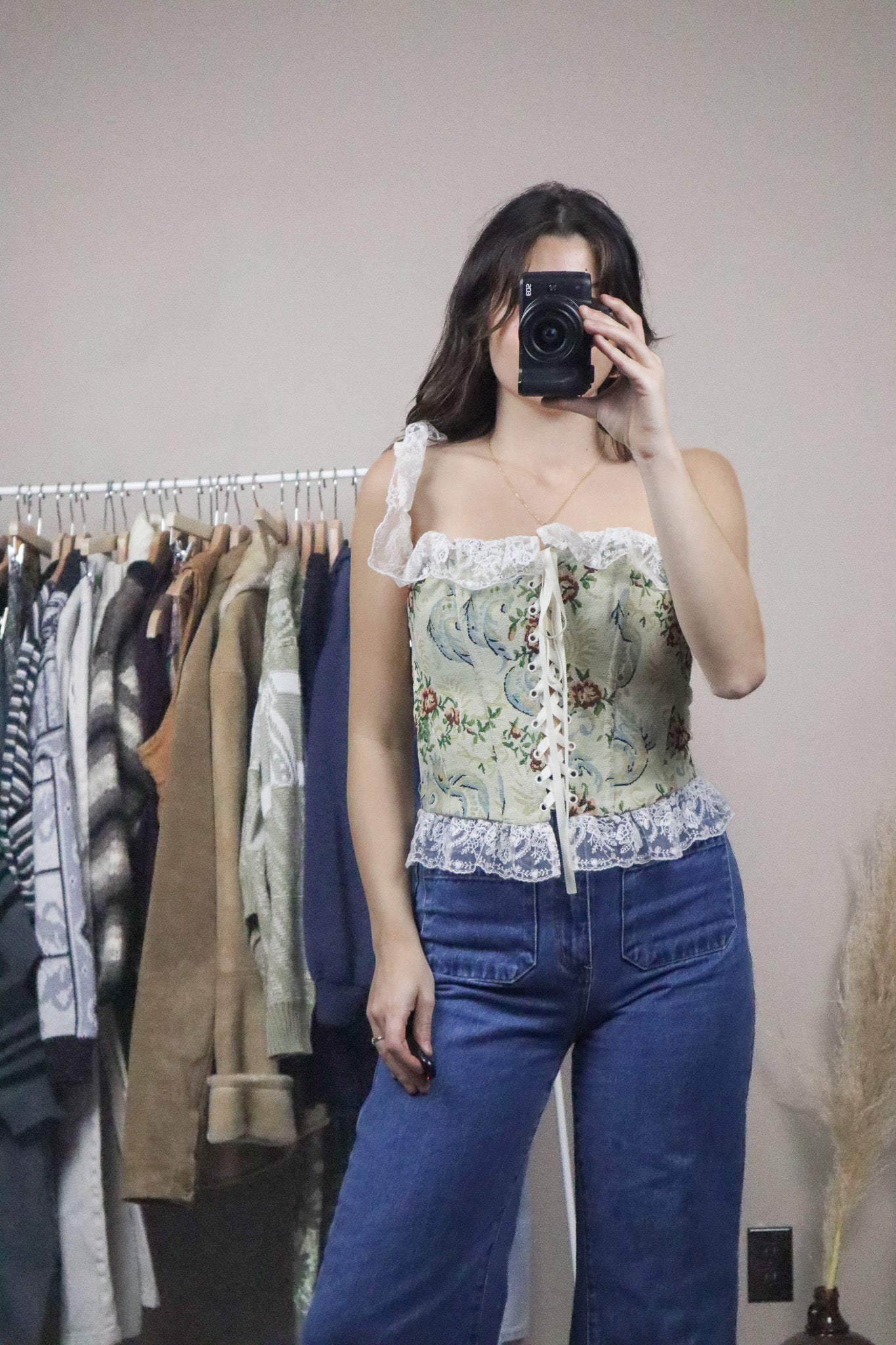 For Love & Lemons x Tapestry Lace Corset (S)