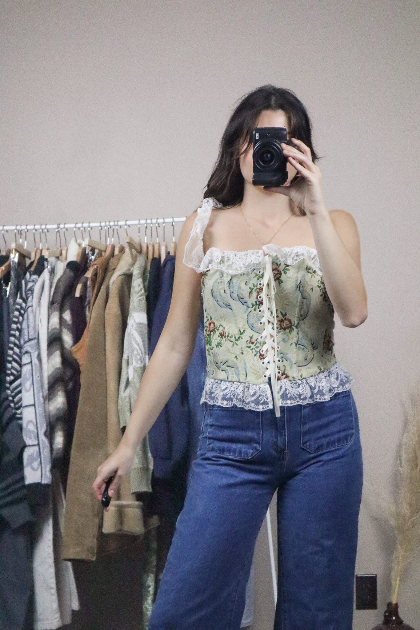 For Love & Lemons x Tapestry Lace Corset (S)