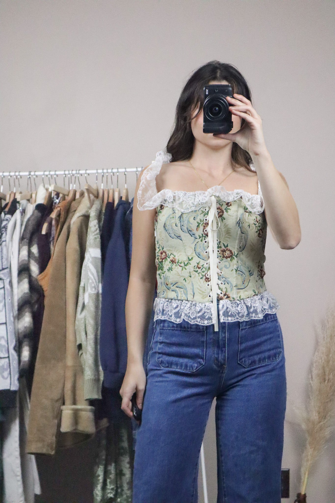 For Love & Lemons x Tapestry Lace Corset (S)