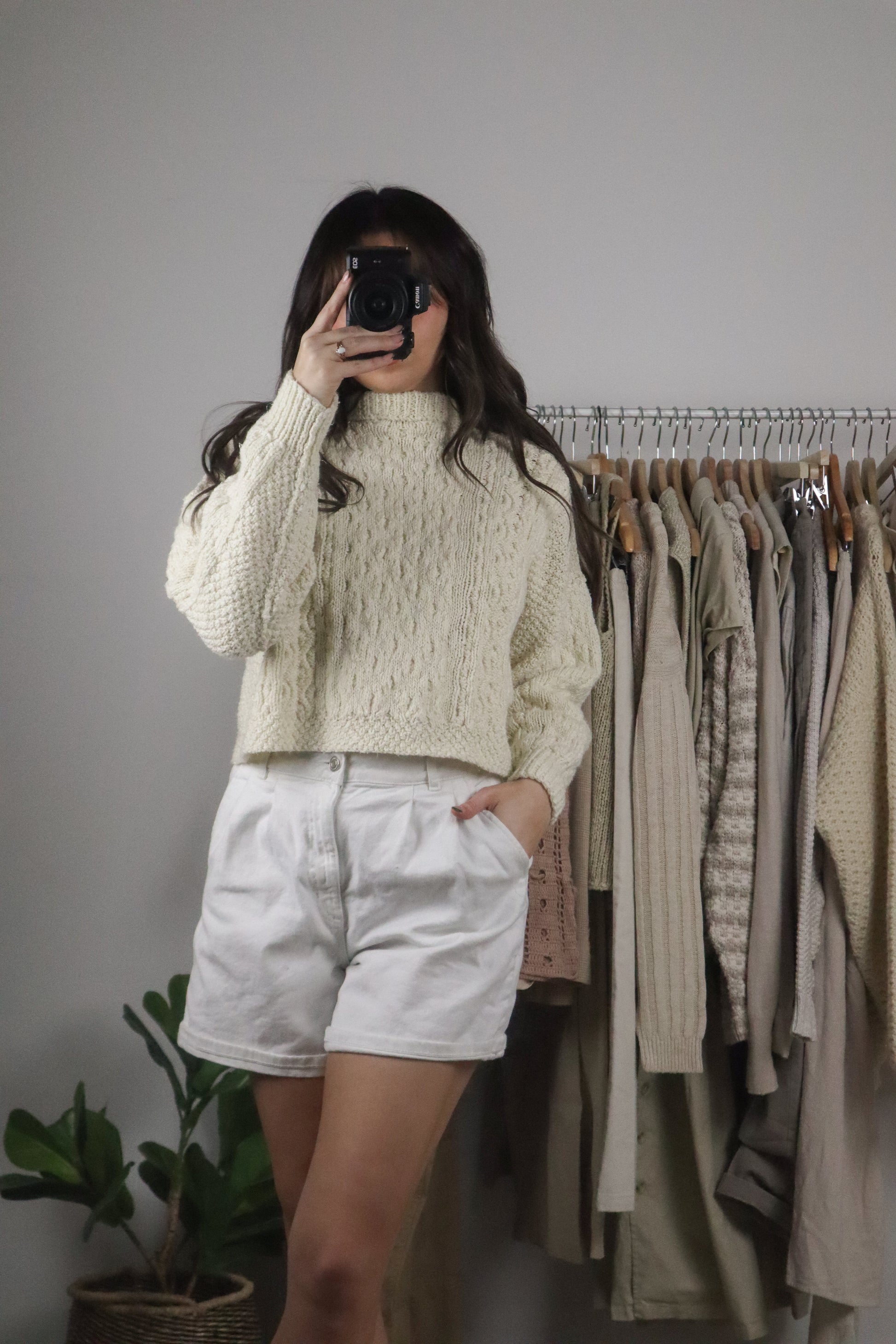 Vintage x Cropped Chunky Knit (S)