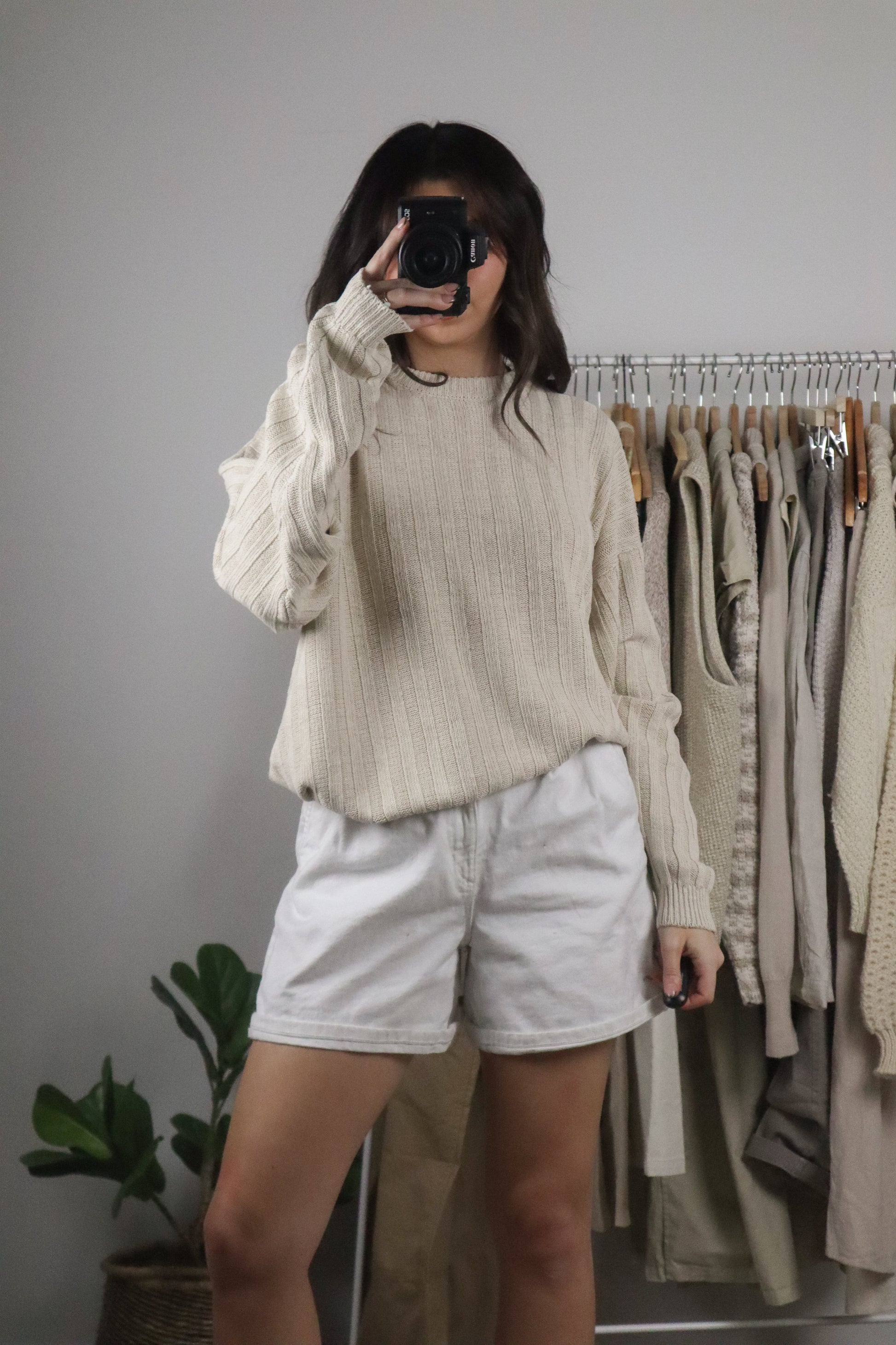 Vintage x Linen & Silk Sweater (M/L)