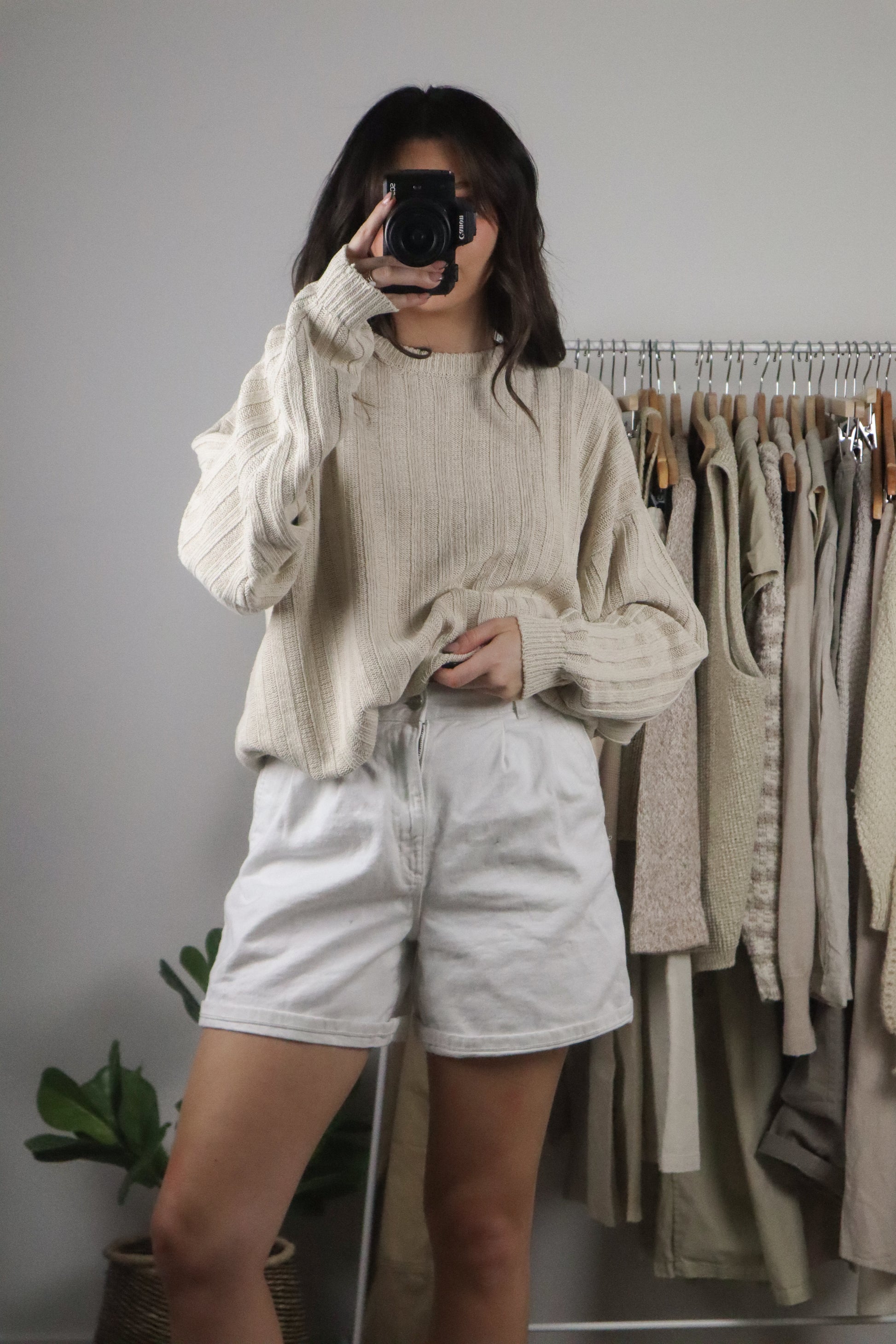 Vintage x Linen & Silk Sweater (M/L)