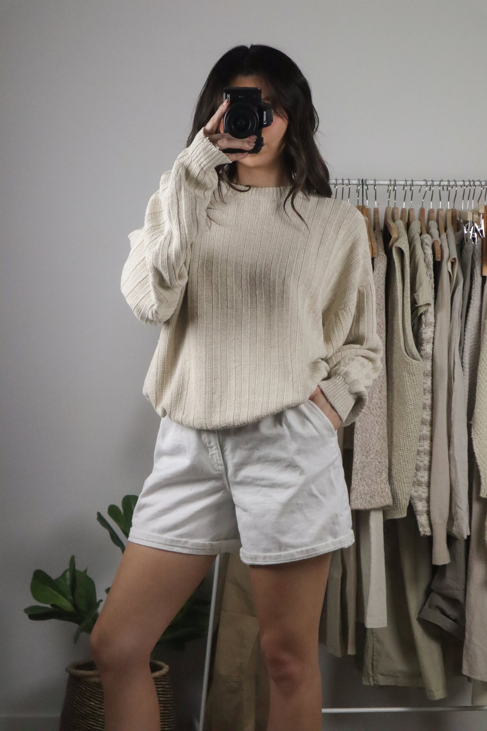 Vintage x Linen & Silk Sweater (M/L)