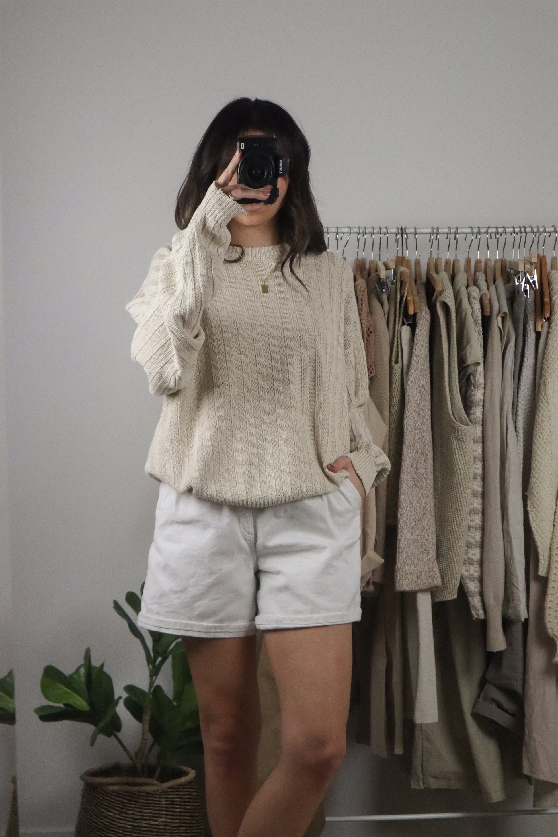 Vintage x Linen & Silk Sweater (M/L)