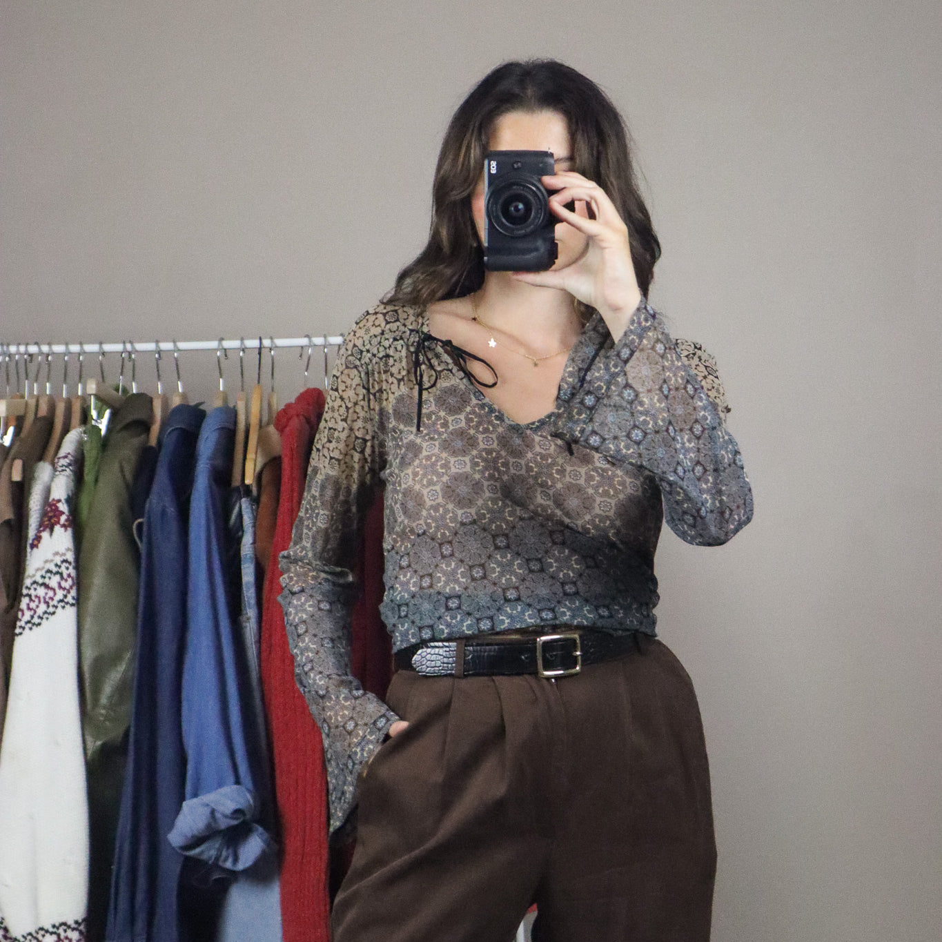 Vintage x Mesh Long-Sleeve (M)