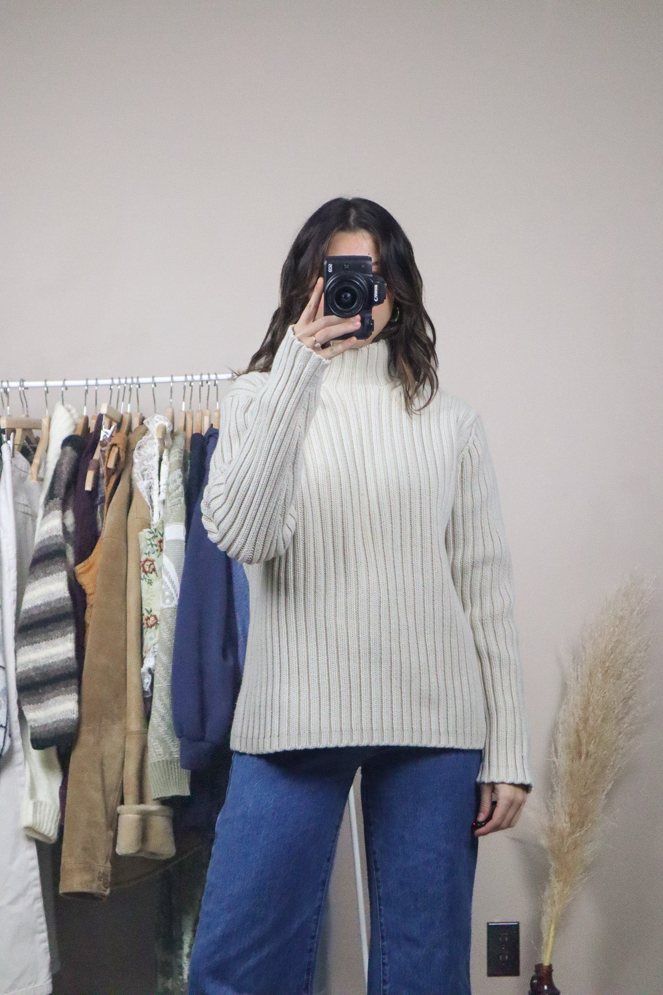 Vintage x Chunky Knit Sweater (S/M)