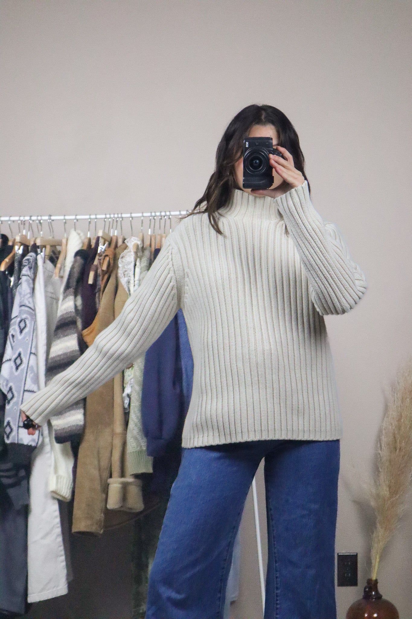 Vintage x Chunky Knit Sweater (S/M)