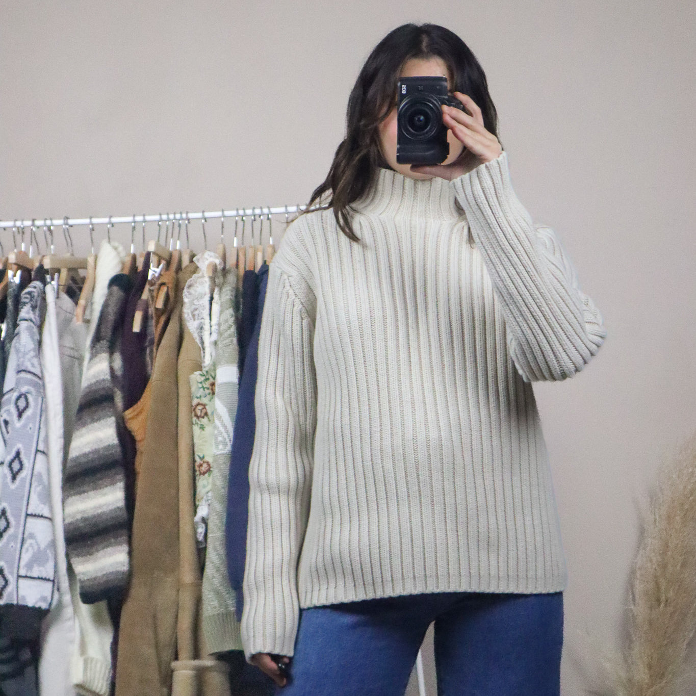 Vintage x Chunky Knit Sweater (S/M)