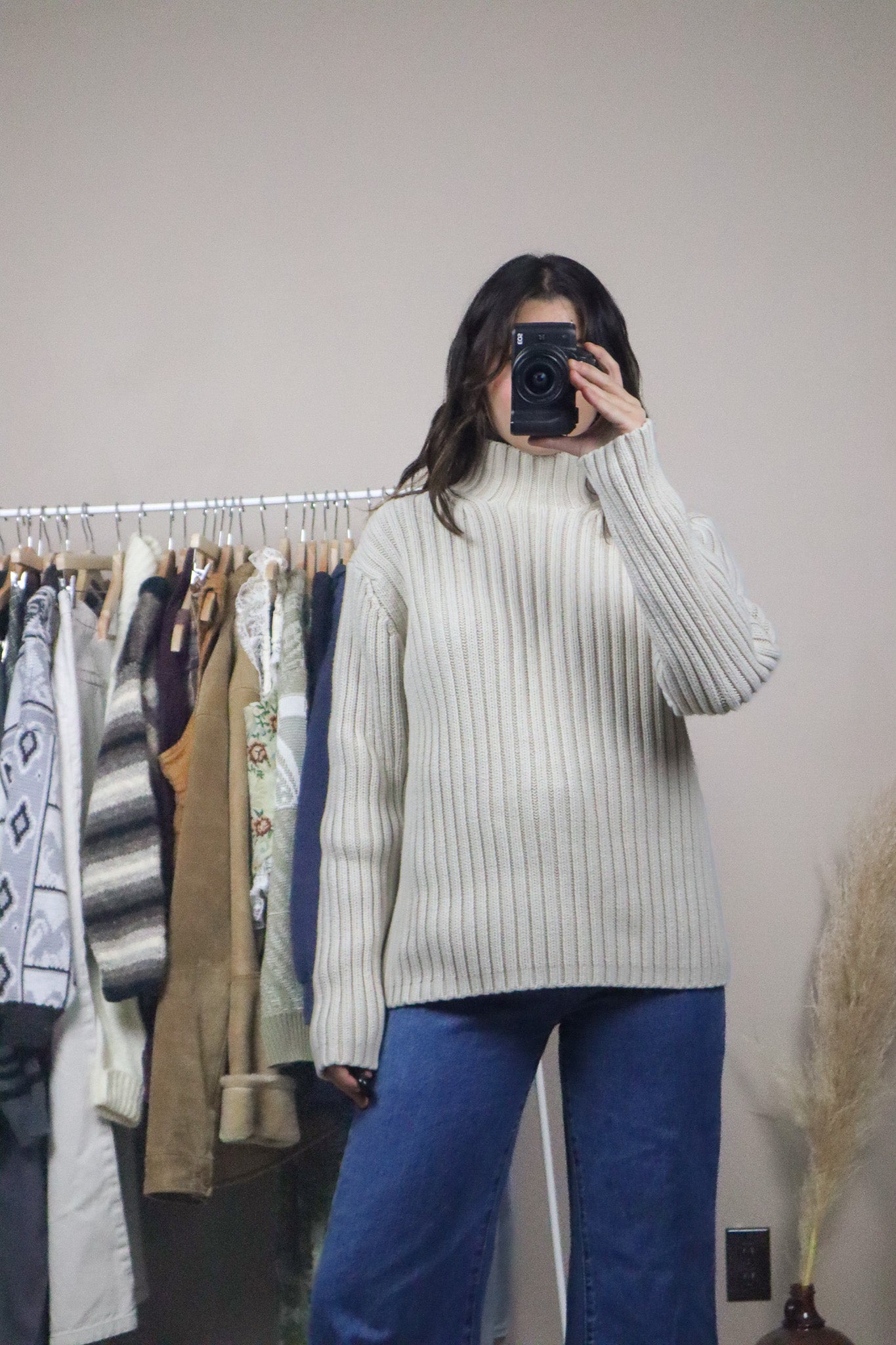 Vintage x Chunky Knit Sweater (S/M)