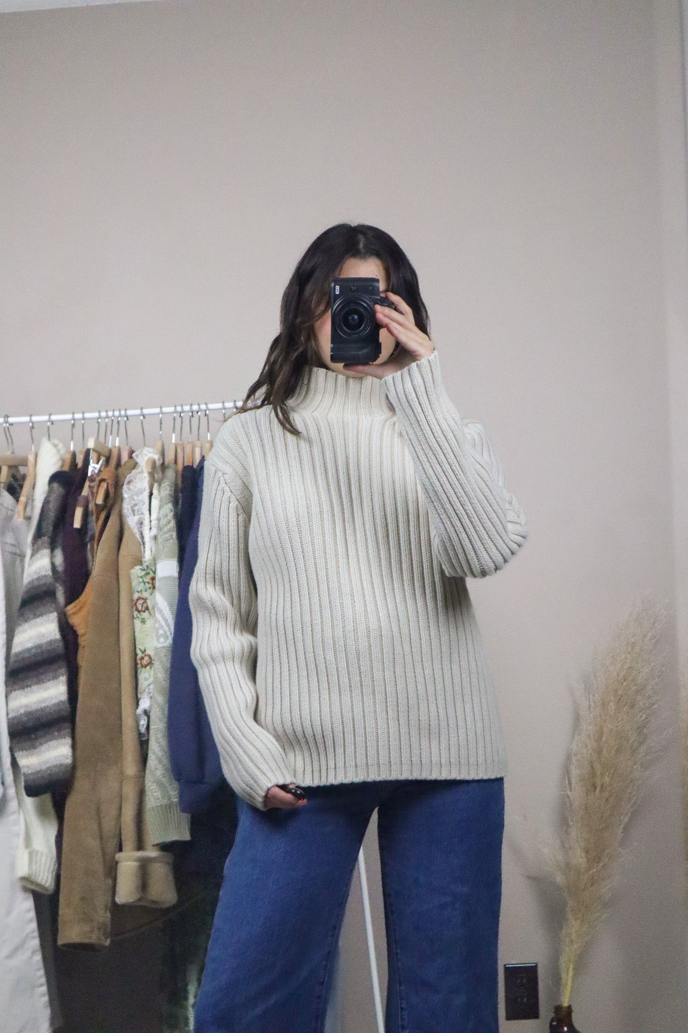 Vintage x Chunky Knit Sweater (S/M)