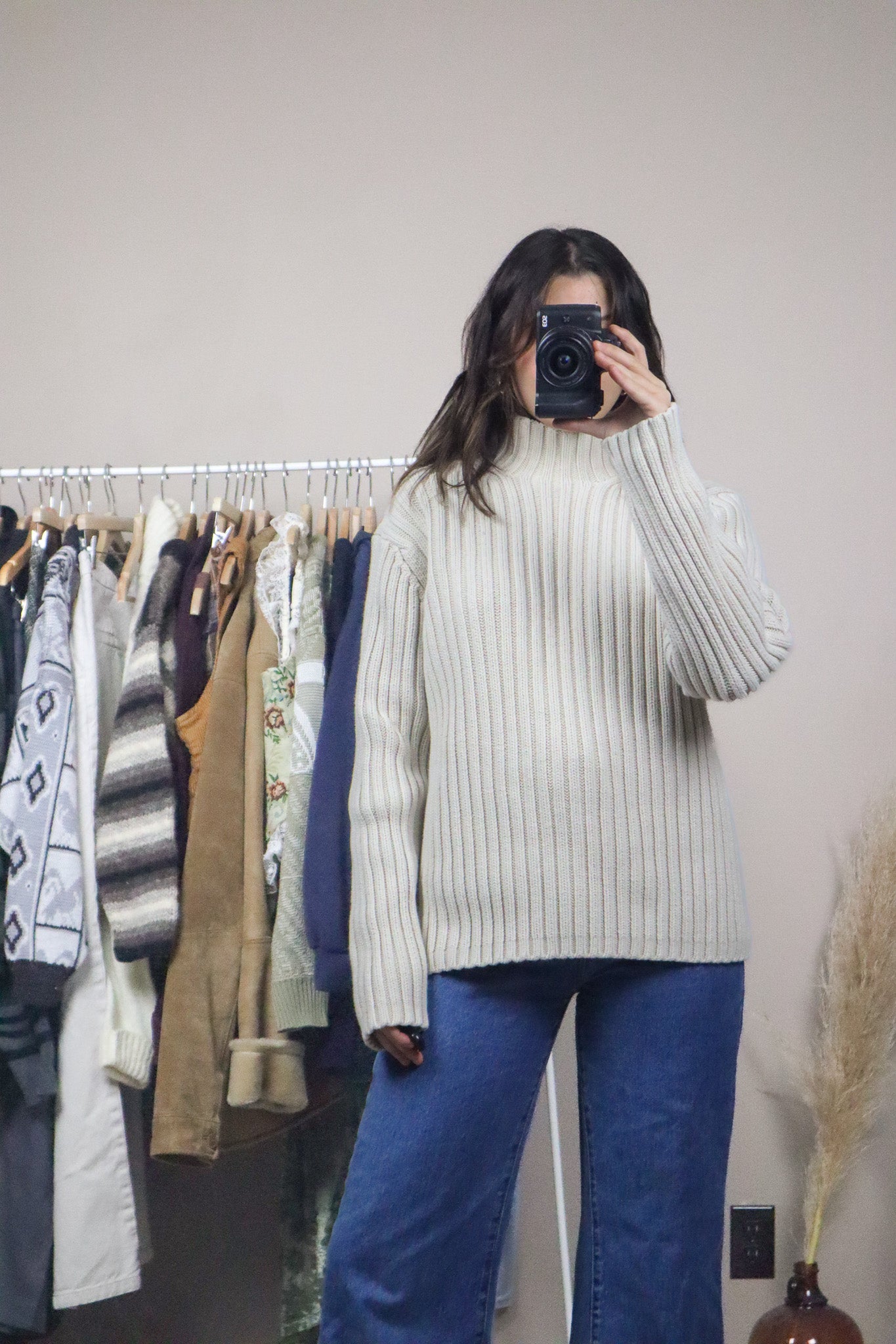 Vintage x Chunky Knit Sweater (S/M)