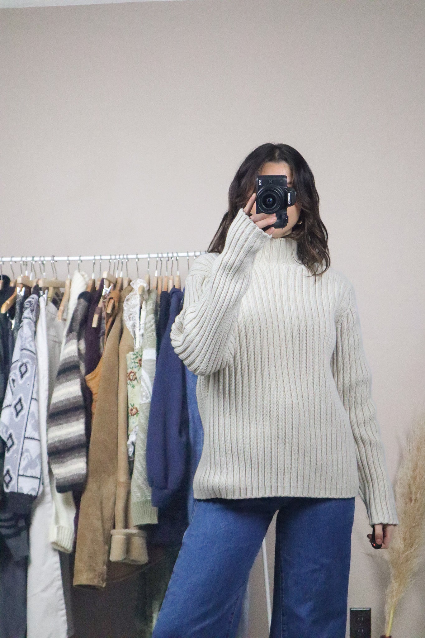 Vintage x Chunky Knit Sweater (S/M)