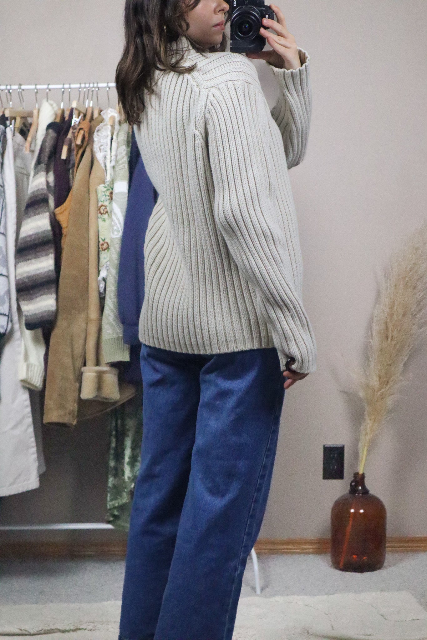 Vintage x Chunky Knit Sweater (S/M)