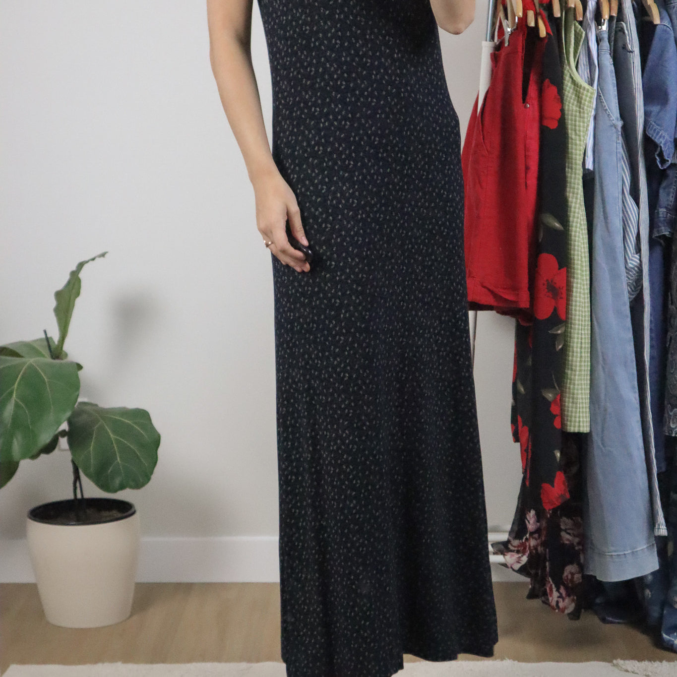 Made in Canada x Vintage x Club Monaco Floral Maxi Dress (S/M)